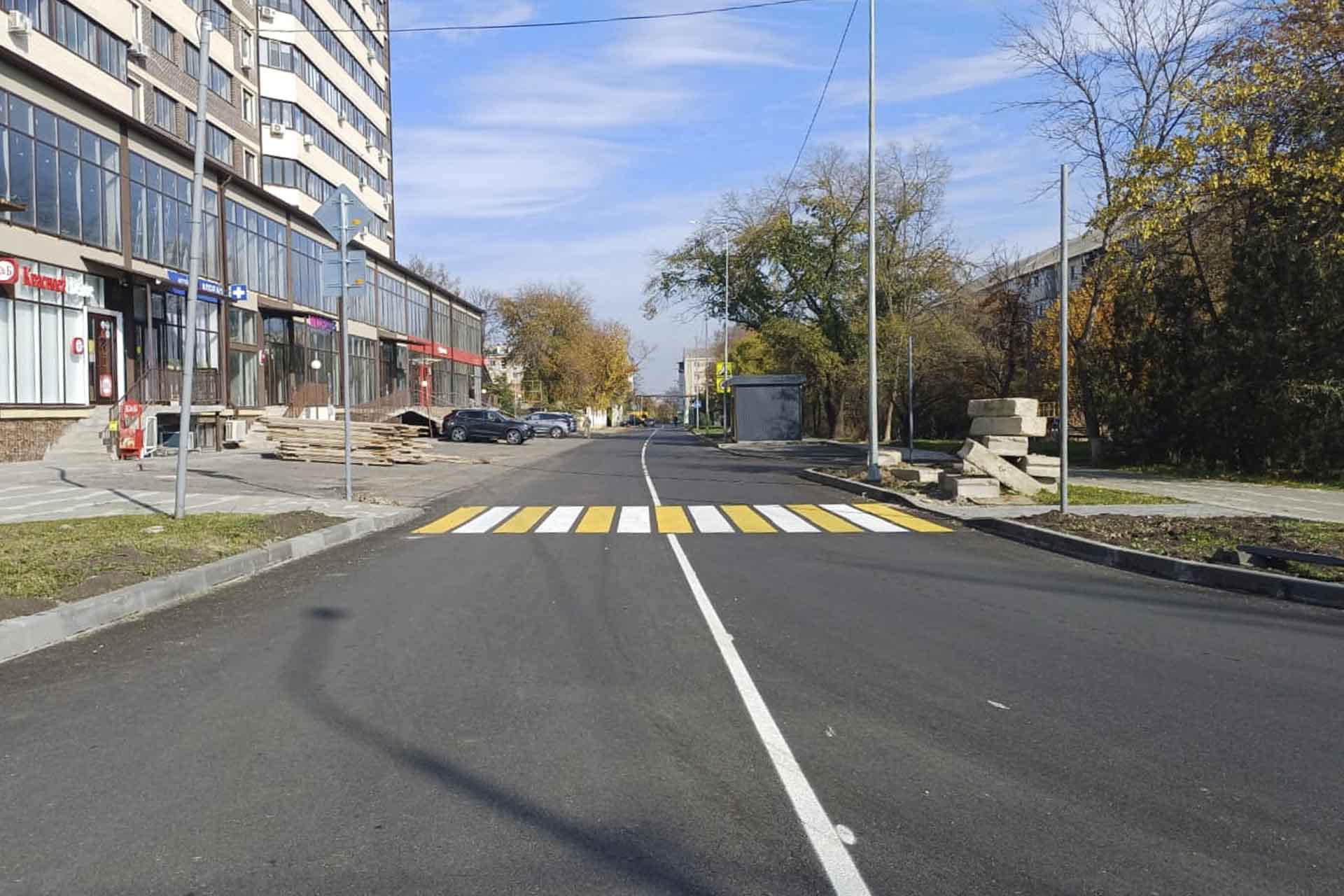 В&nbsp;Минеральных Водах завершили ремонт участка улицы Пролетарской