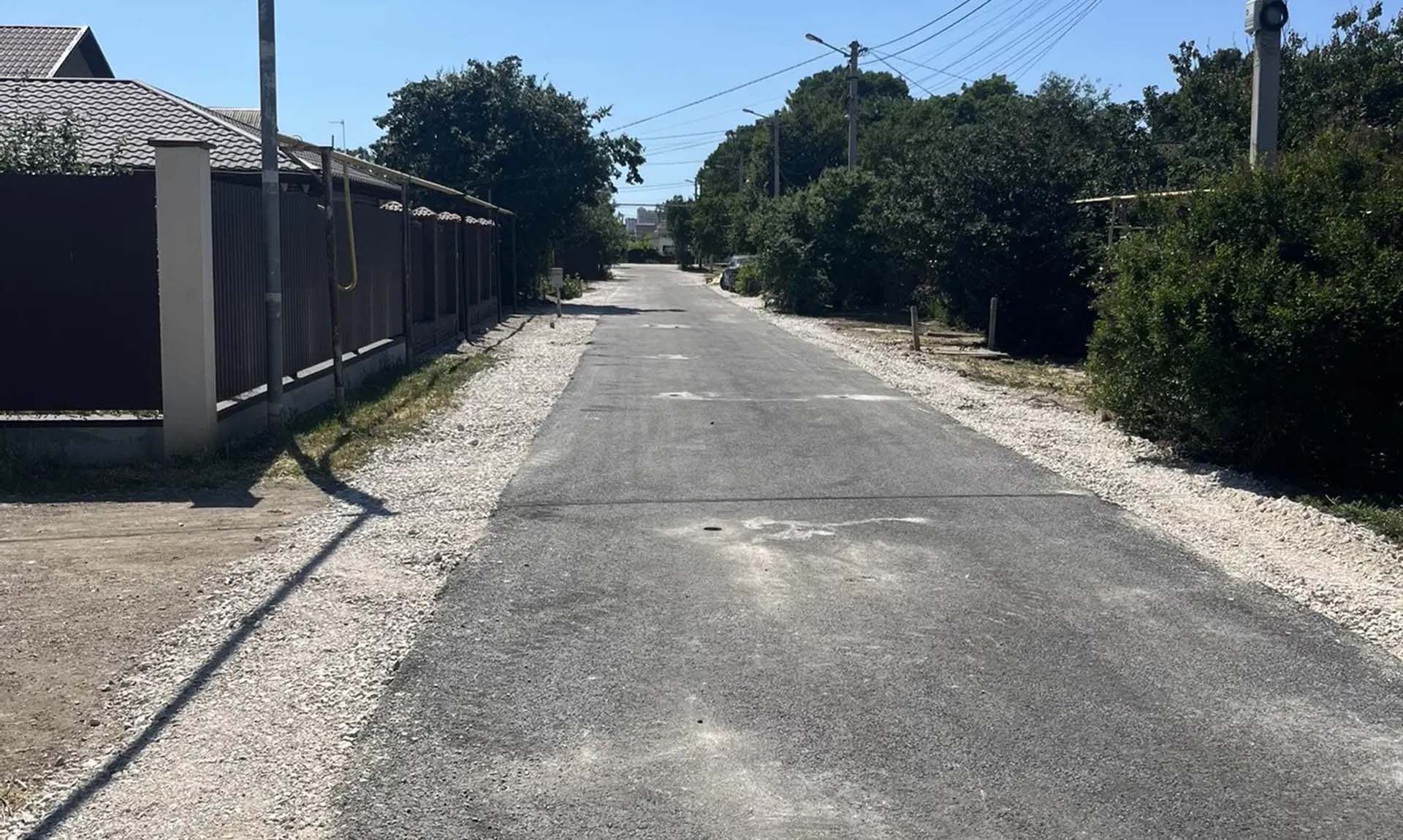 В&nbsp;селе Осипенко под&nbsp;Севастополем отремонтировали участок Камской улицы