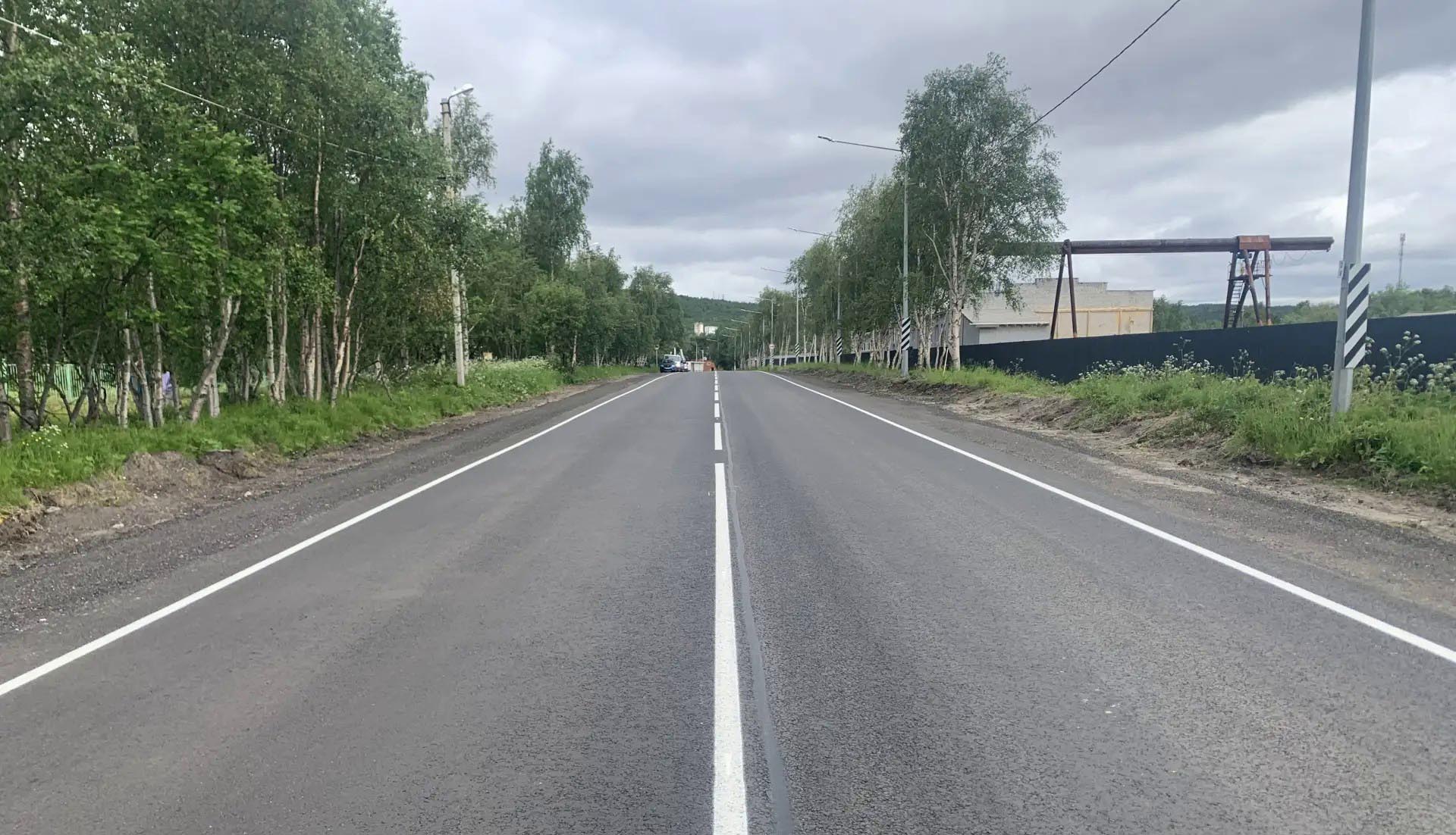 В&nbsp;Мурманской области обновили участок дороги Кола&nbsp;&mdash; Зверосовхоз