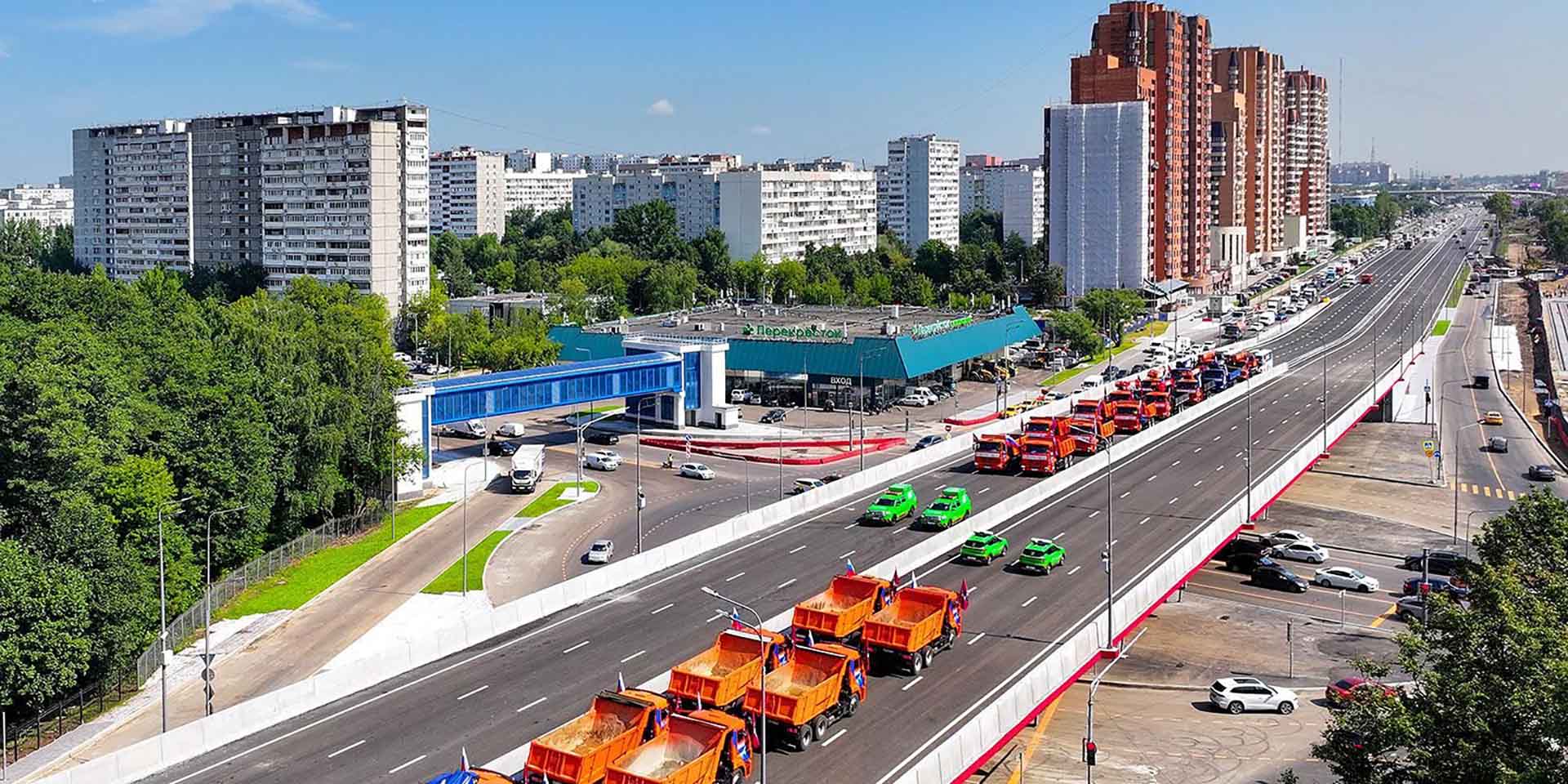 В&nbsp;Москве построили эстакаду на&nbsp;шоссе Энтузиастов