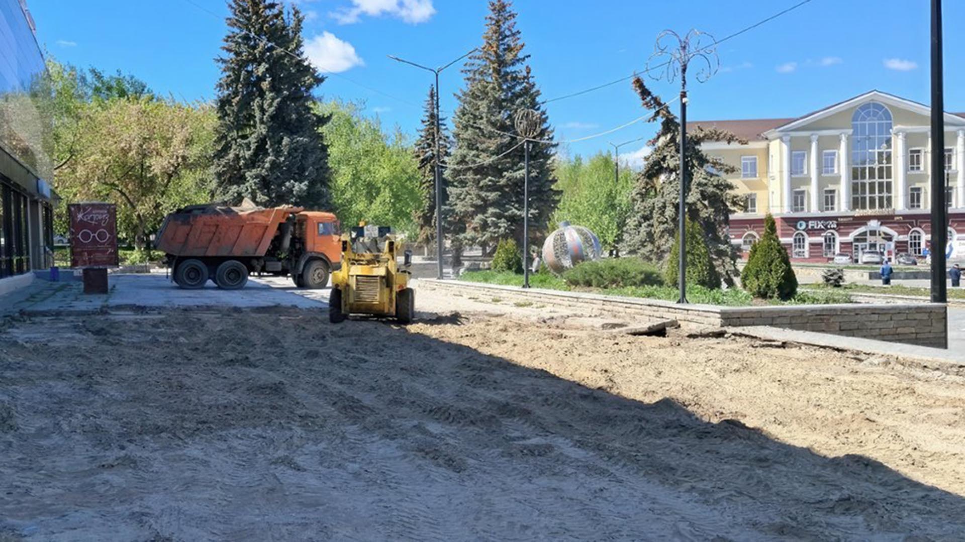 В&nbsp;Кыштыме Челябинской области стартовало благоустройство пешеходной зоны