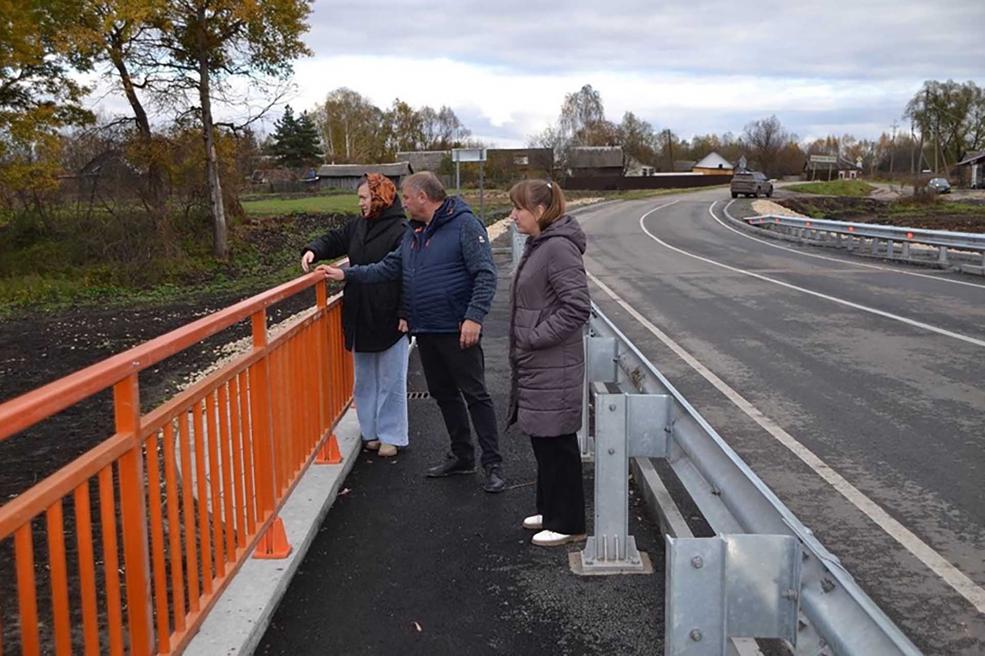 В Рязанской области отремонтировали мост через реку Пожву