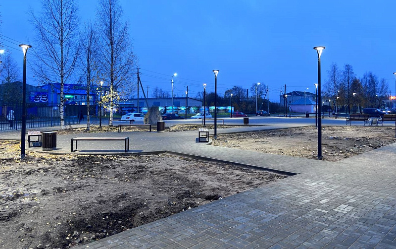 В&nbsp;Няндоме Архангельской области облагородили территорию по&nbsp;улице Ленина
