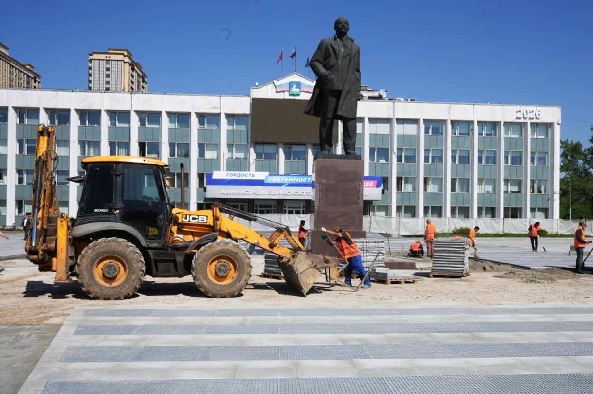 В&nbsp;подмосковном Одинцове осенью завершат реконструкцию центральной площади