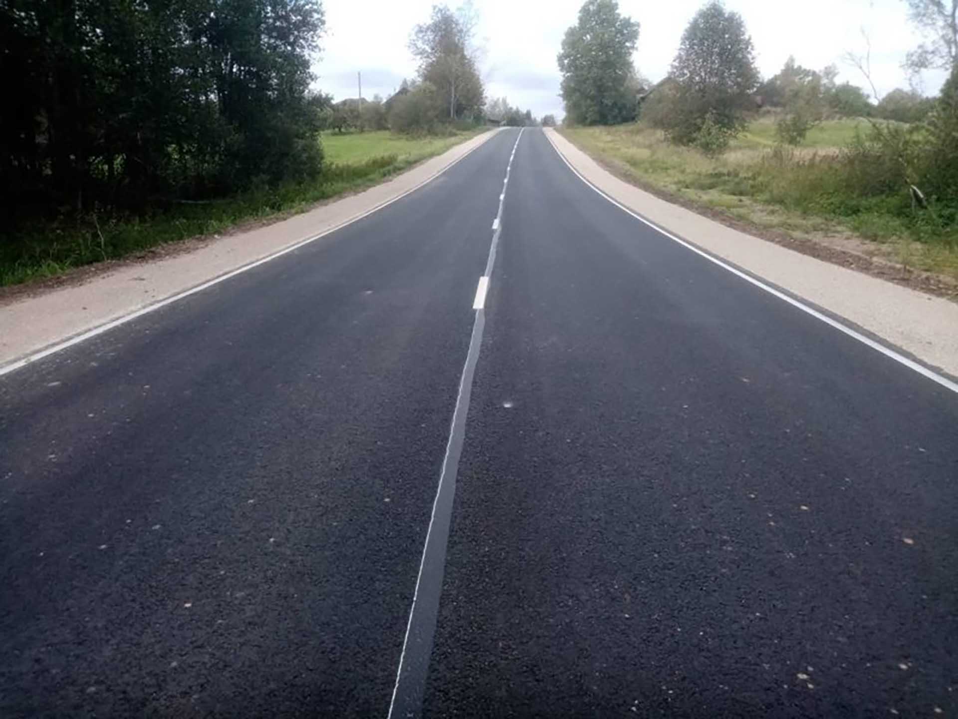 В&nbsp;Псковской области обновили часть дороги до&nbsp;границы с&nbsp;Республикой Беларусь
