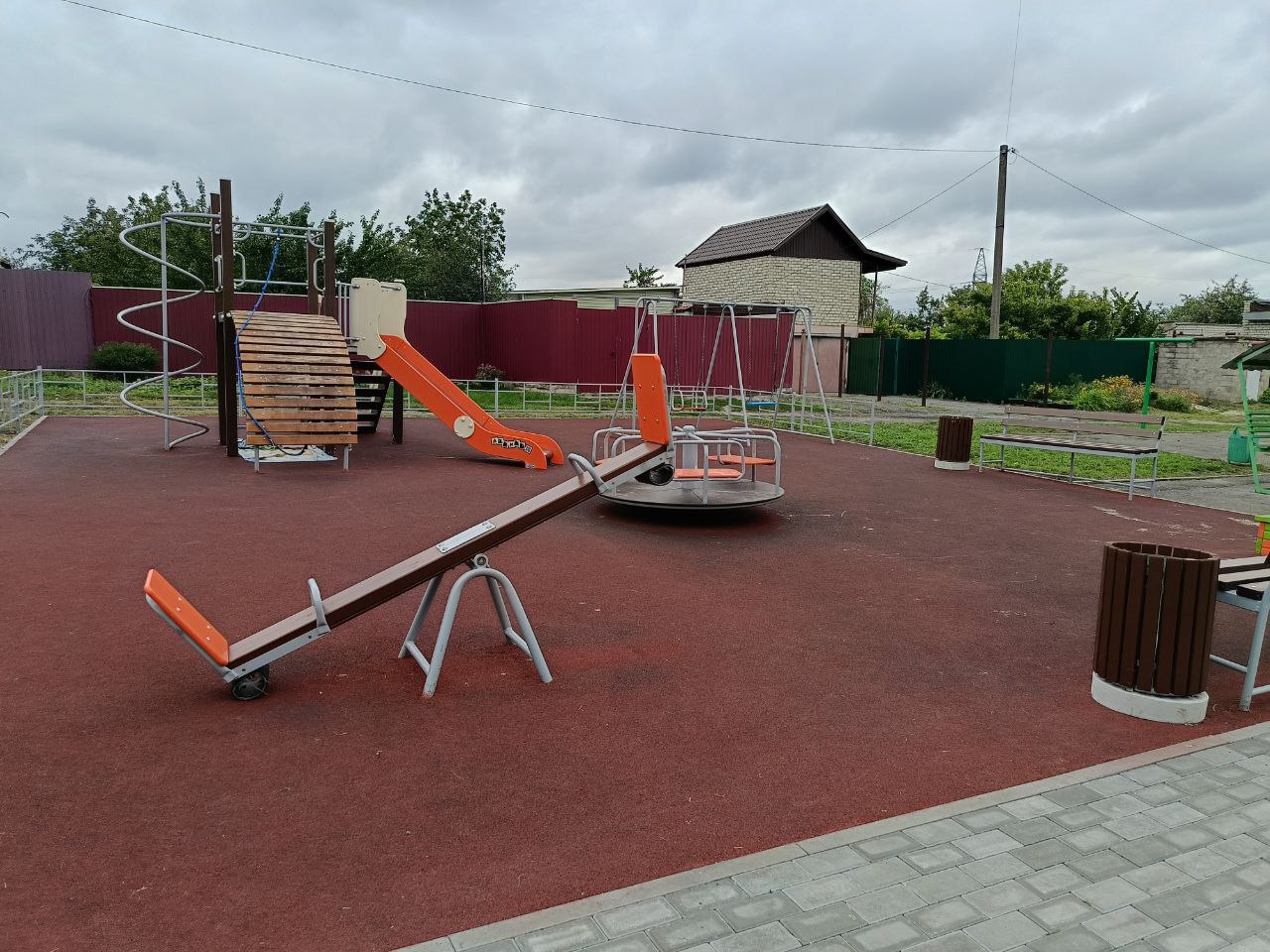 В&nbsp;Губкине Белгородской области обустроили еще&nbsp;одну детскую площадку