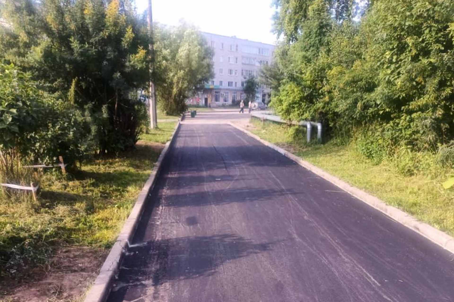 В&nbsp;поселке Вохтога Вологодской области обновили тротуар