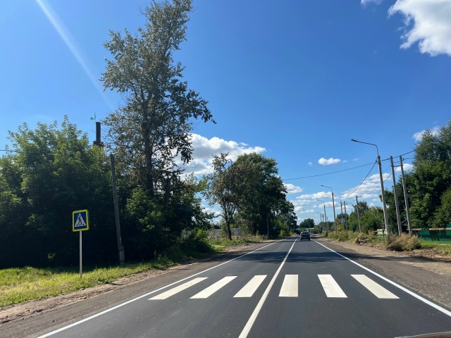 Во&nbsp;Владимирской области отремонтировали участок дороги Хохлово&nbsp;&mdash; Ручей