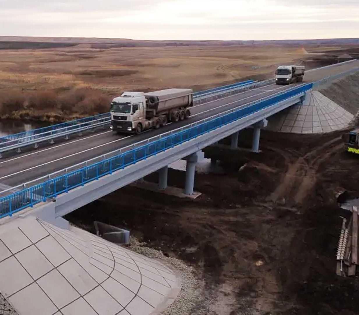 В&nbsp;Оренбургской области завершили реконструкцию моста через реку Чебеньку