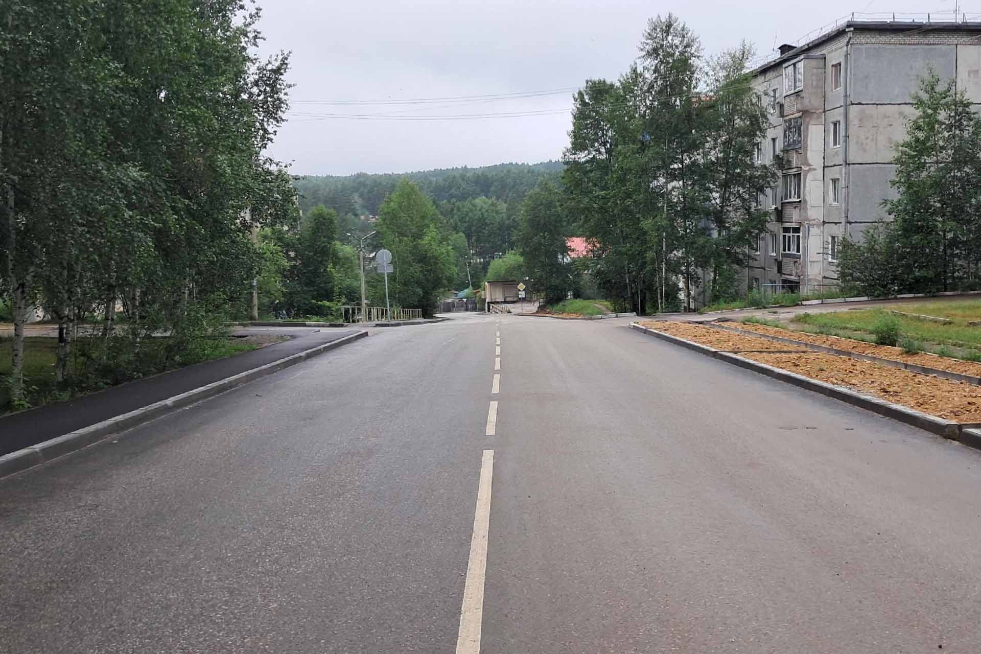 В&nbsp;Тынде Амурской области отремонтировали улицу Октябрьскую