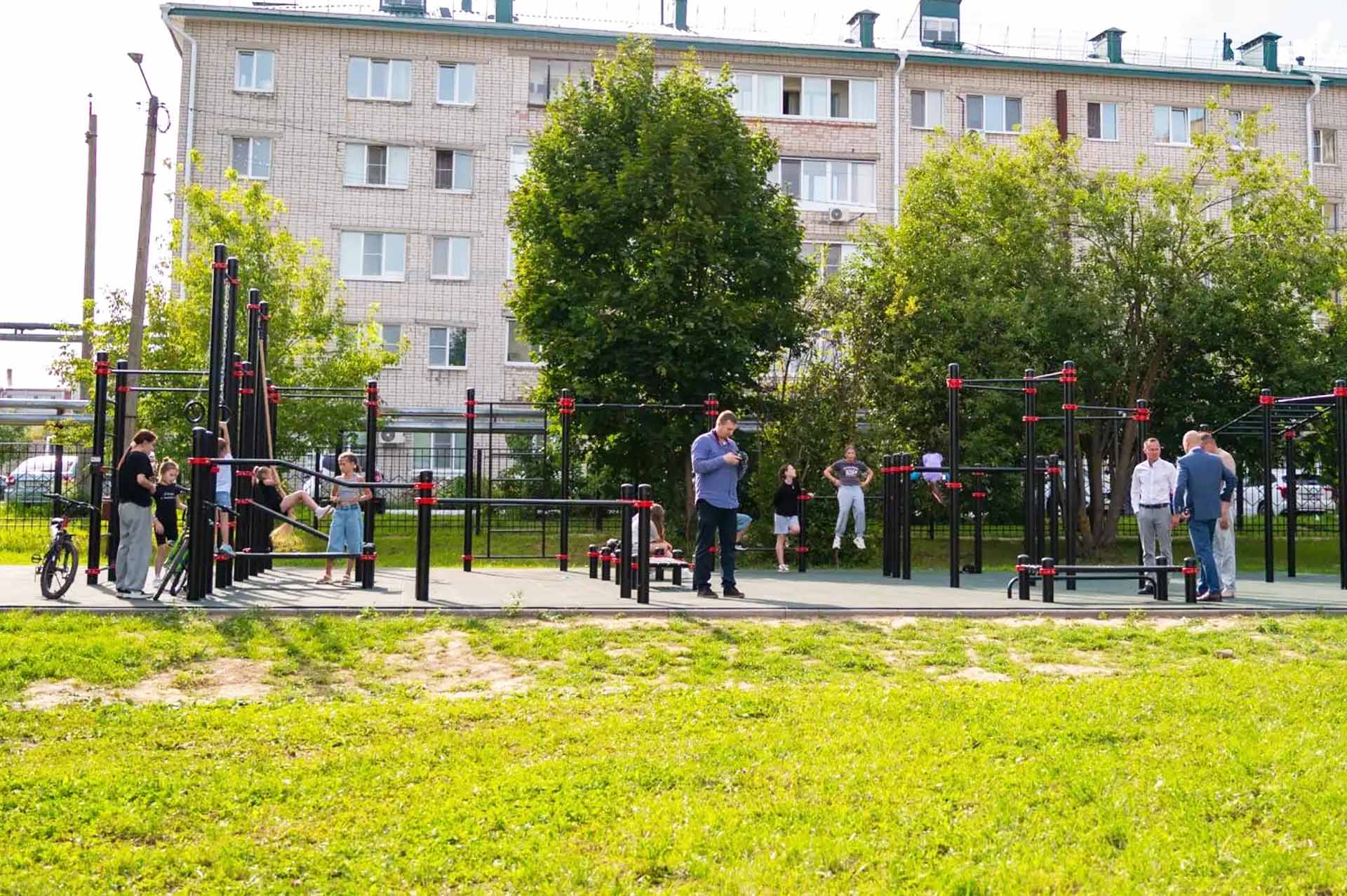 В&nbsp;поселке Медведево в&nbsp;Марий Эл открыли современную спортплощадку