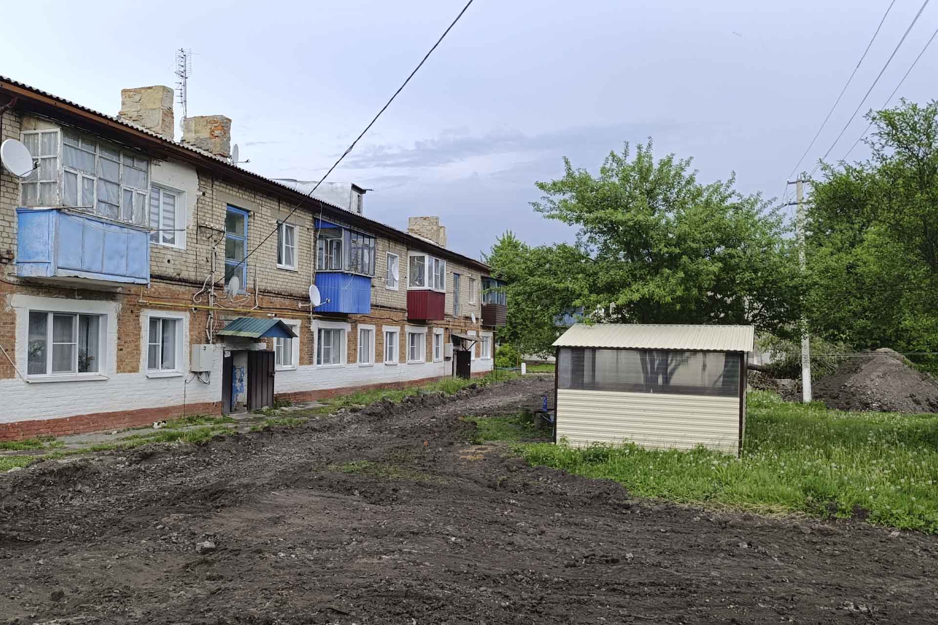 В&nbsp;селе Сейм Курской области началось благоустройство двора