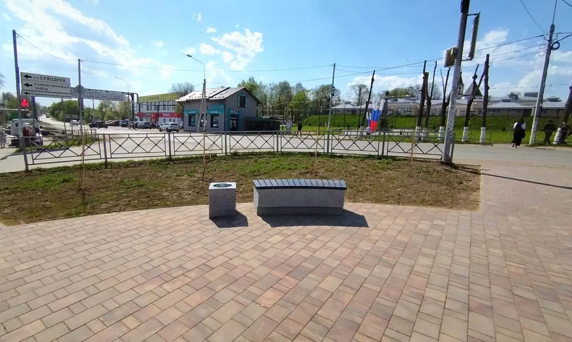 В&nbsp;селе Детчино Калужской области благоустроили центральную площадку