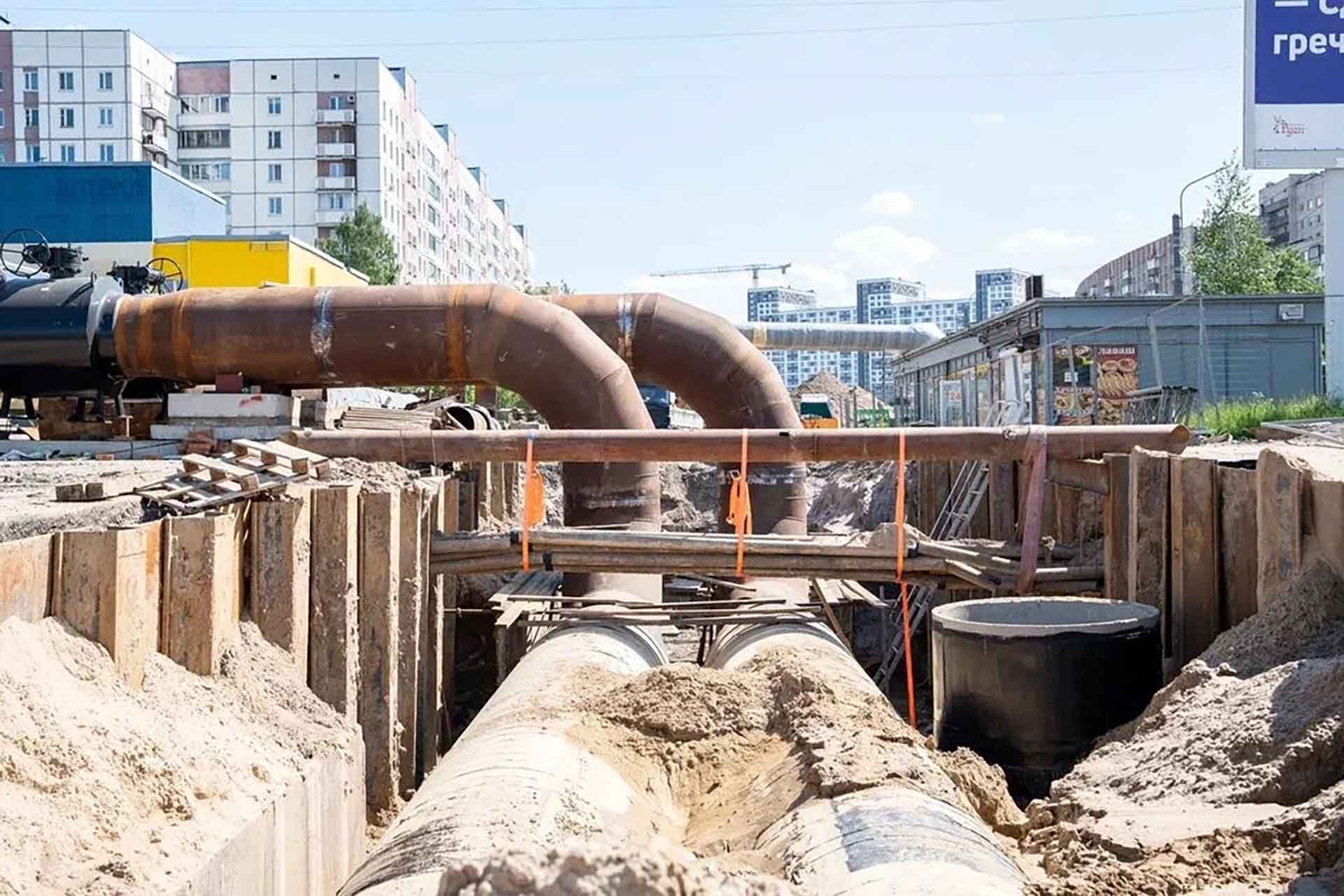 В&nbsp;Петербурге смонтировали временную теплосеть для&nbsp;ремонта магистрали