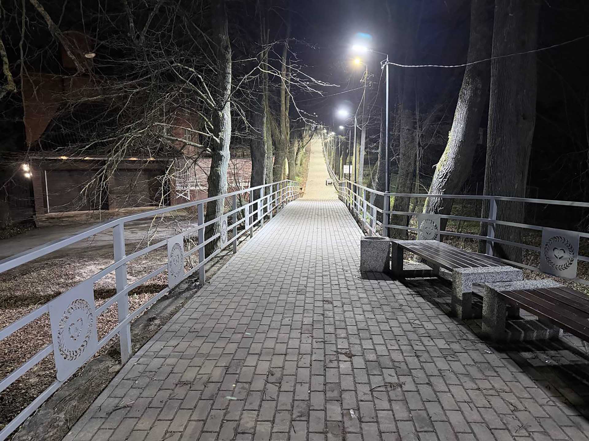 На&nbsp;&laquo;Тропе здоровья&raquo; города Боровска Калужской области установили освещение