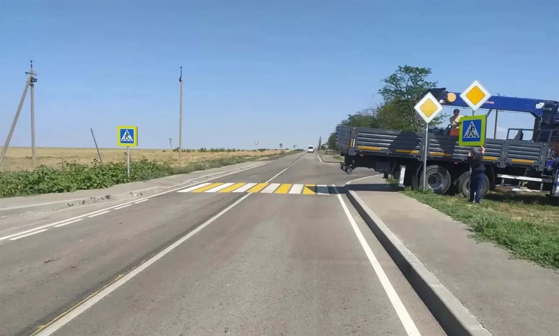 В&nbsp;Крыму обновили участок дороги до&nbsp;границы с&nbsp;Херсонской областью