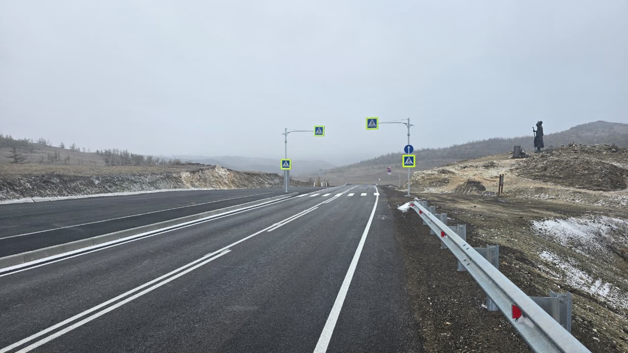 В&nbsp;Приангарье обновили участок автодороги к&nbsp;Малому морю Байкала