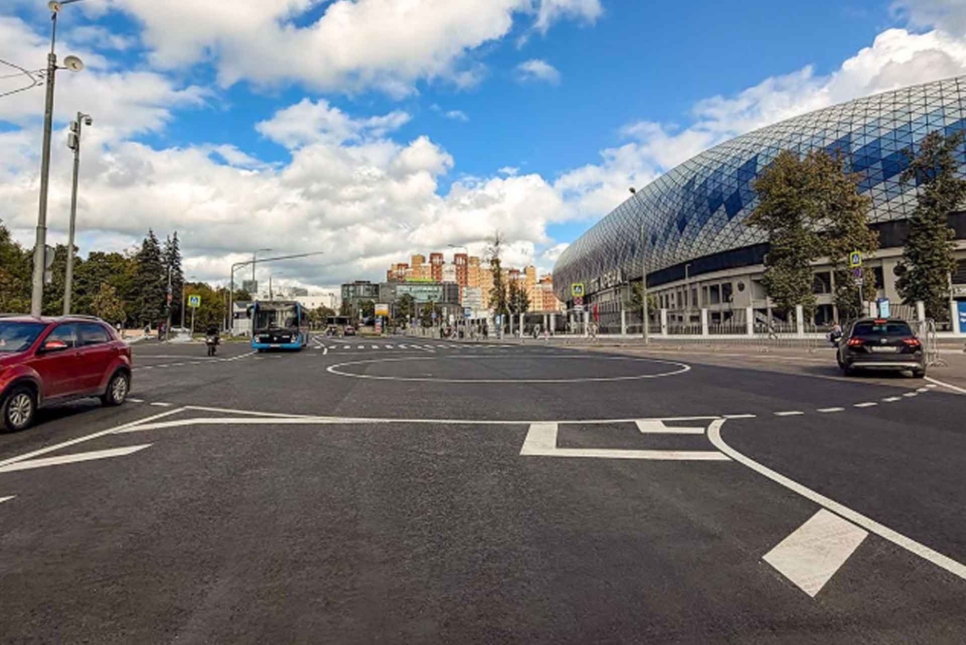 На&nbsp;Театральной аллее в&nbsp;Москве отремонтировали участок дороги