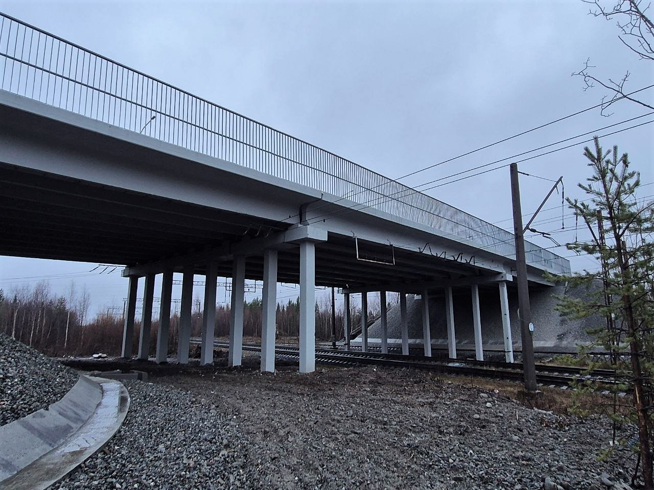 На&nbsp;объездной дороге города Апатиты отремонтировали путепровод