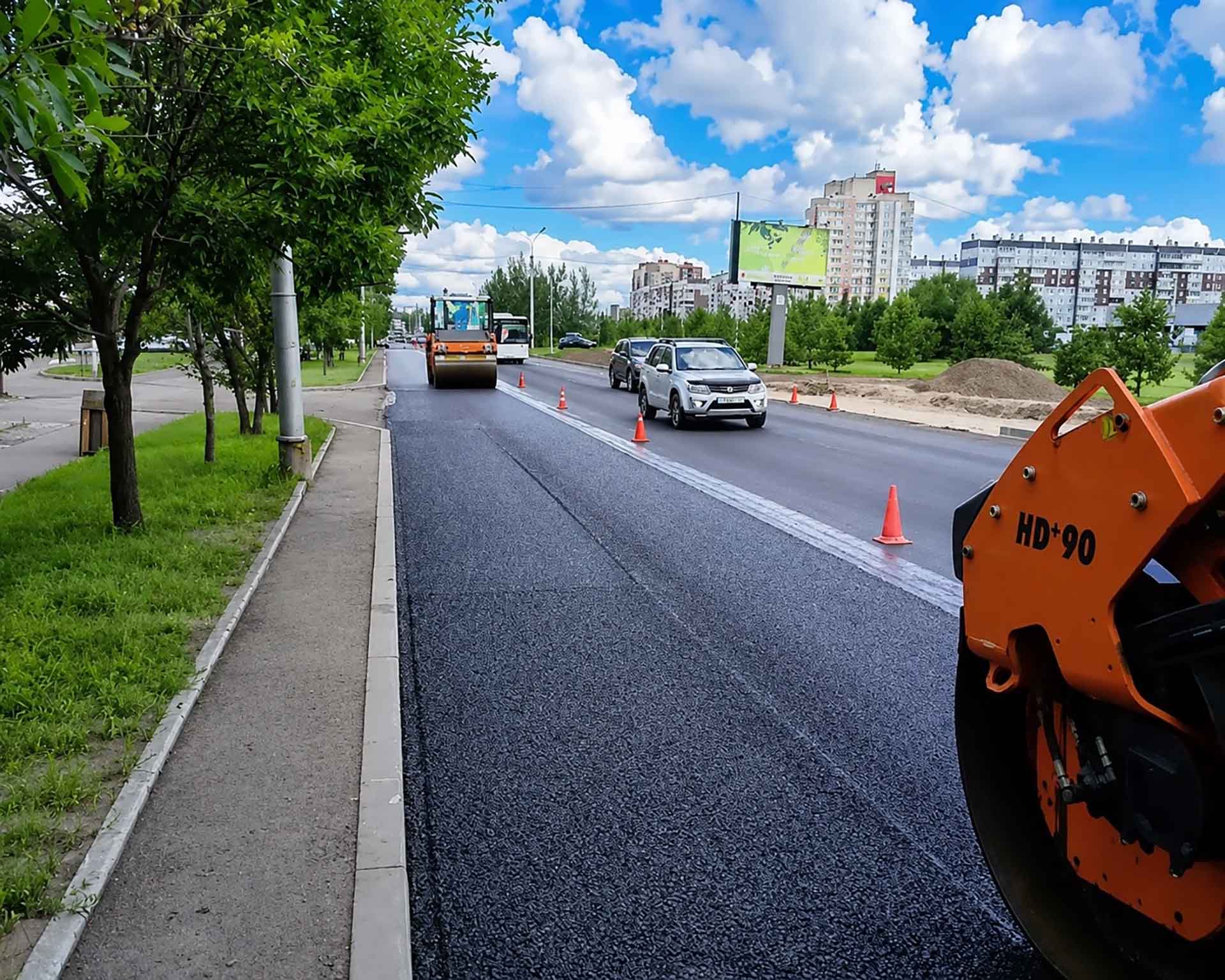 В&nbsp;Красноярске досрочно завершат ремонт улиц Конституции СССР и&nbsp;Базайской