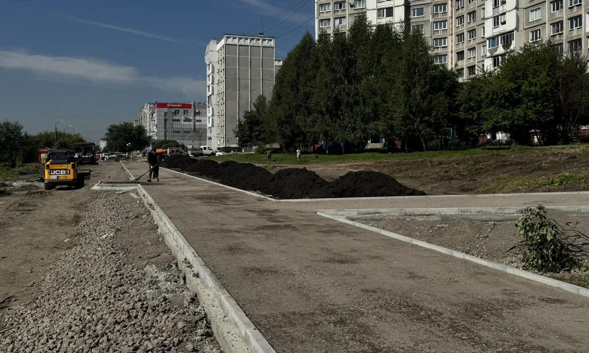 В&nbsp;Новокузнецке к&nbsp;сентябрю откроют аллею на&nbsp;проспекте Авиаторов