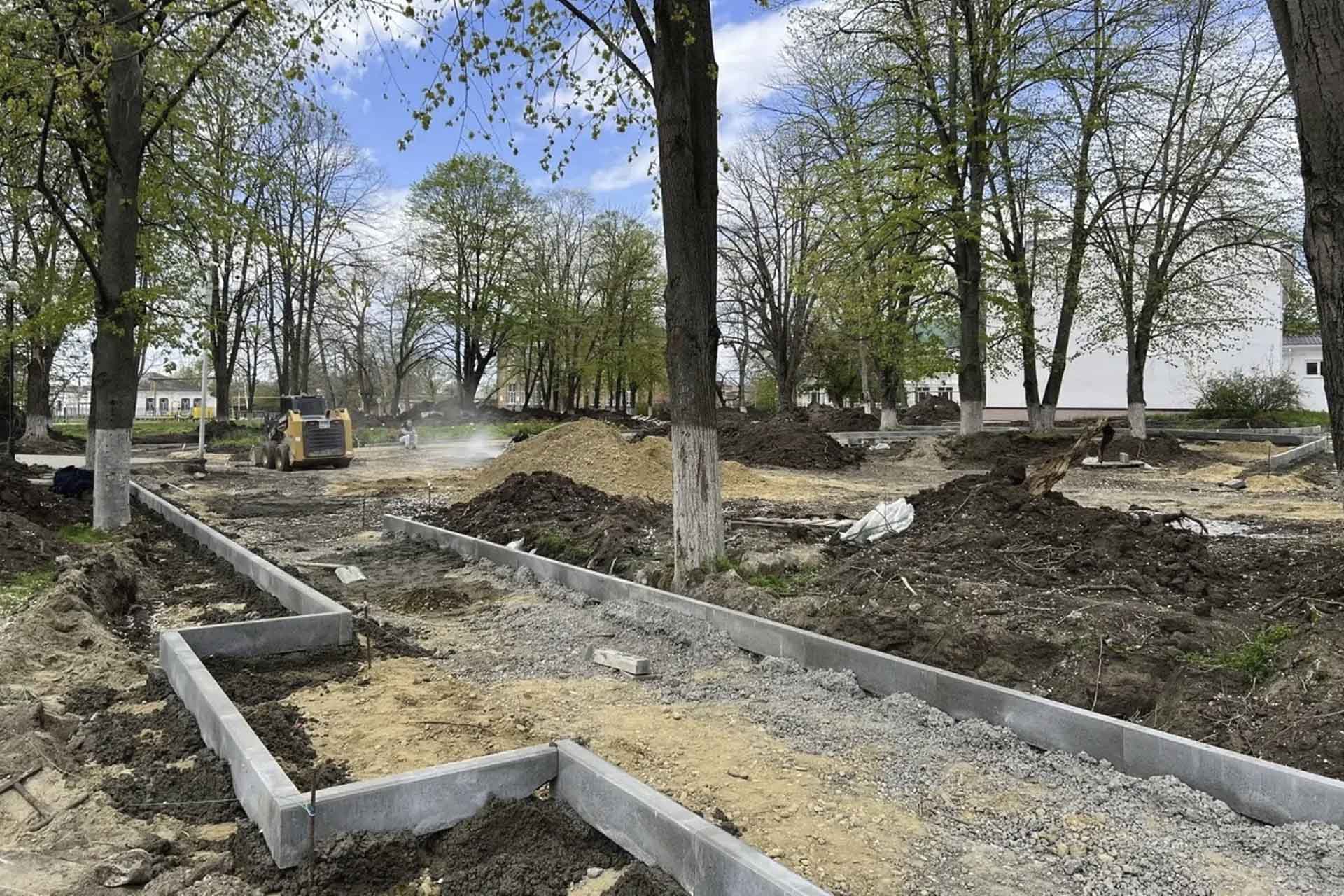 В&nbsp;станице Новолеушковской на&nbsp;Кубани начали благоустраивать парк