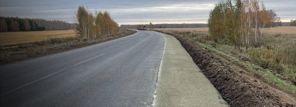 На&nbsp;дороге от&nbsp;Горьковского до&nbsp;Оконешникова в&nbsp;Омской области завершают ремонт