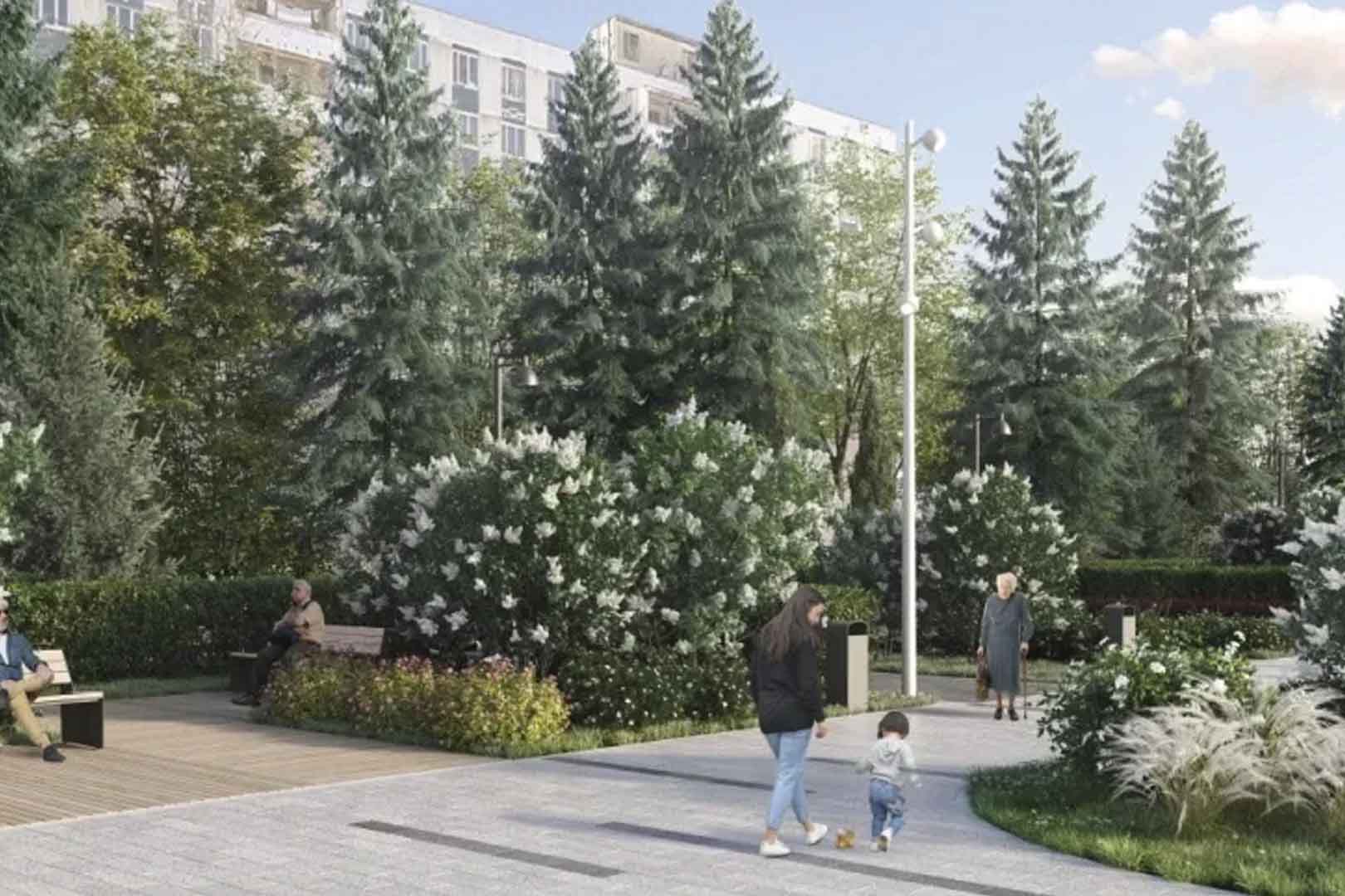 В&nbsp;подмосковном Красногорске благоустроят площадь Оптиков