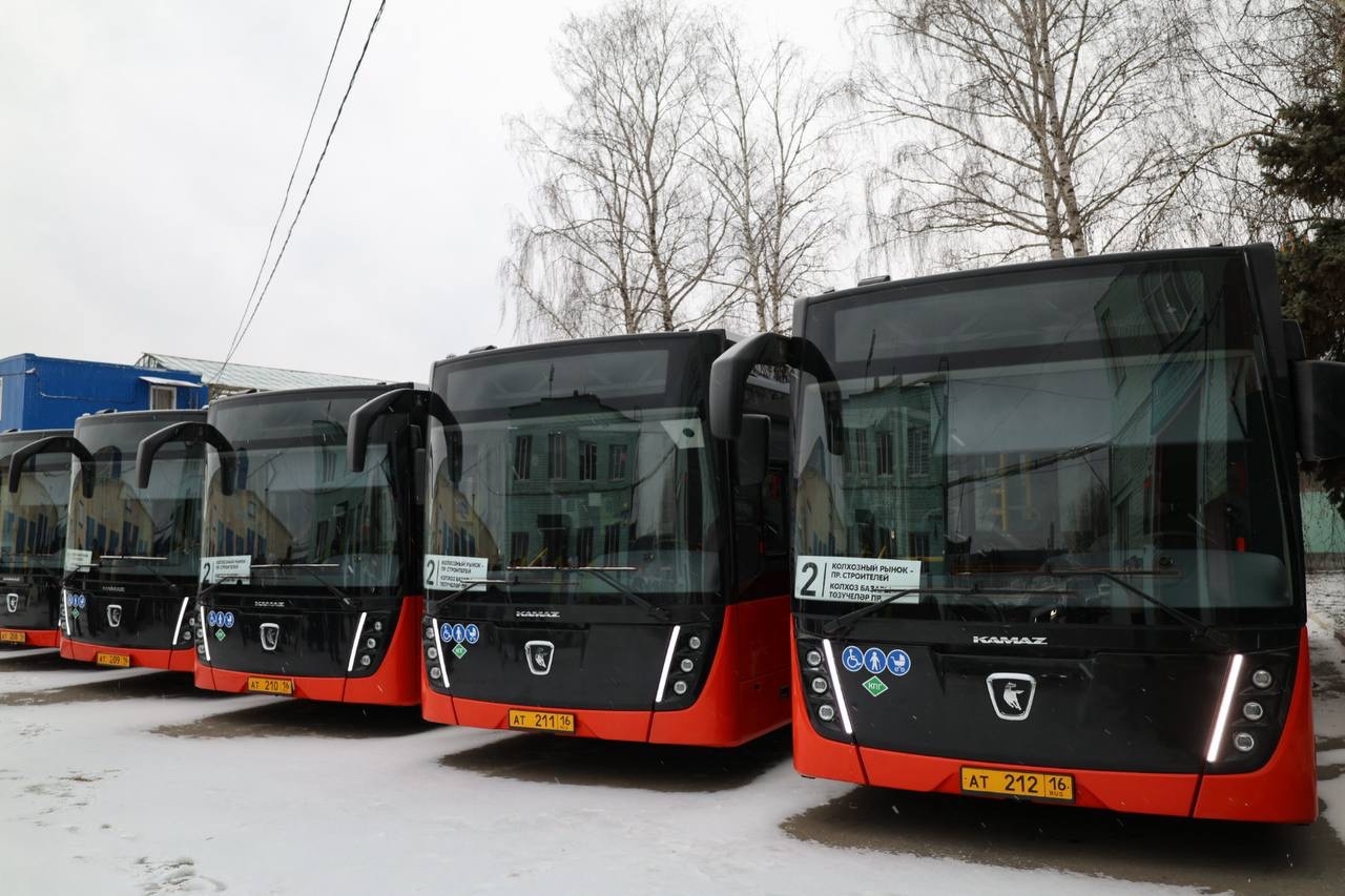 В&nbsp;Зеленодольск Татарстана поступили 12&nbsp;новых автобусов