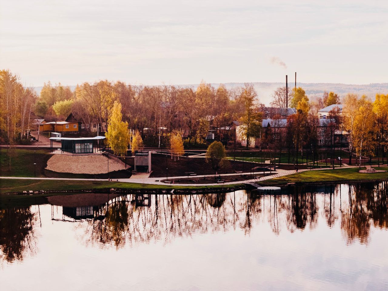 В&nbsp;городе Белая Холуница Кировской области благоустроили набережную