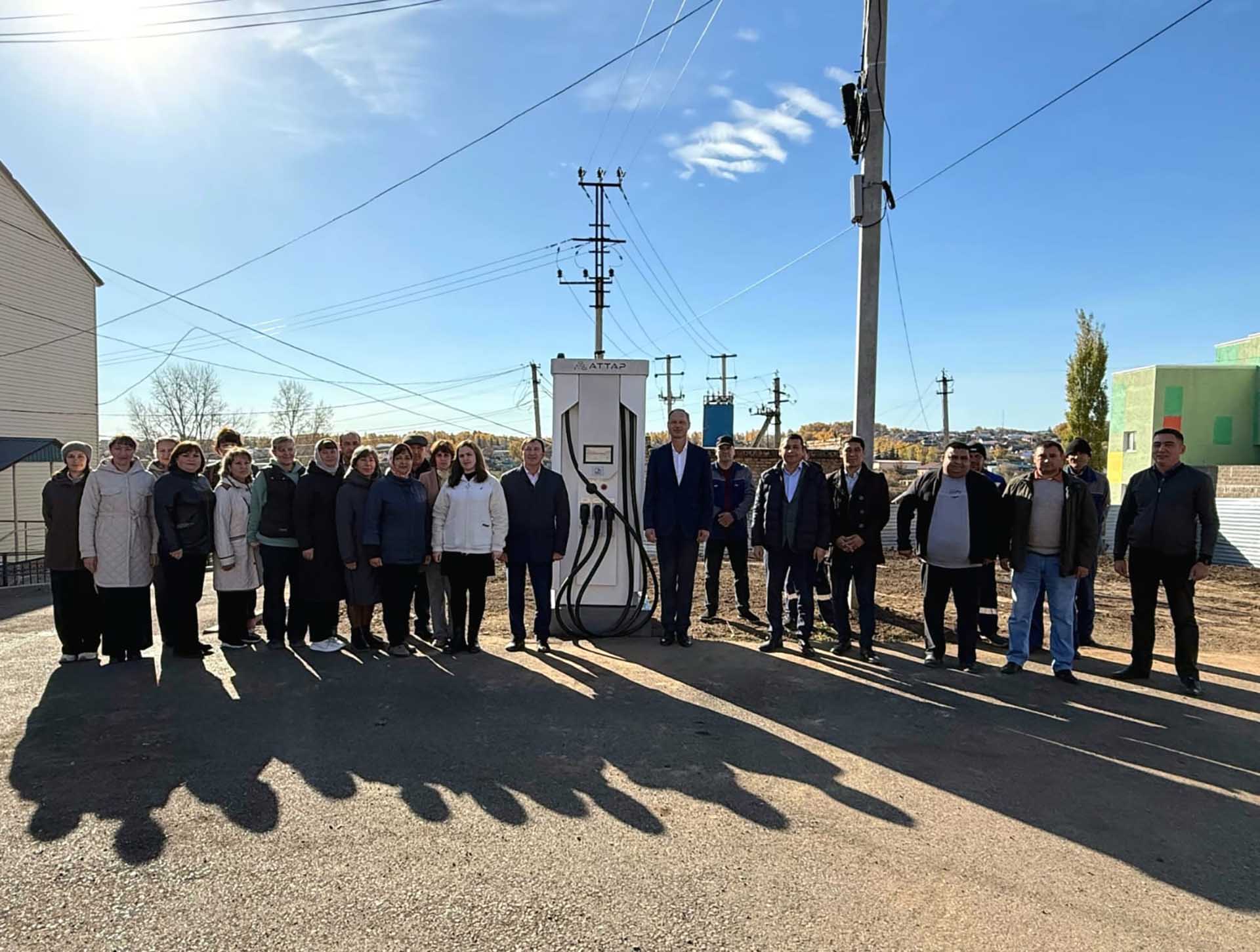 В&nbsp;башкирском селе Федоровка открылась электрозарядная станция