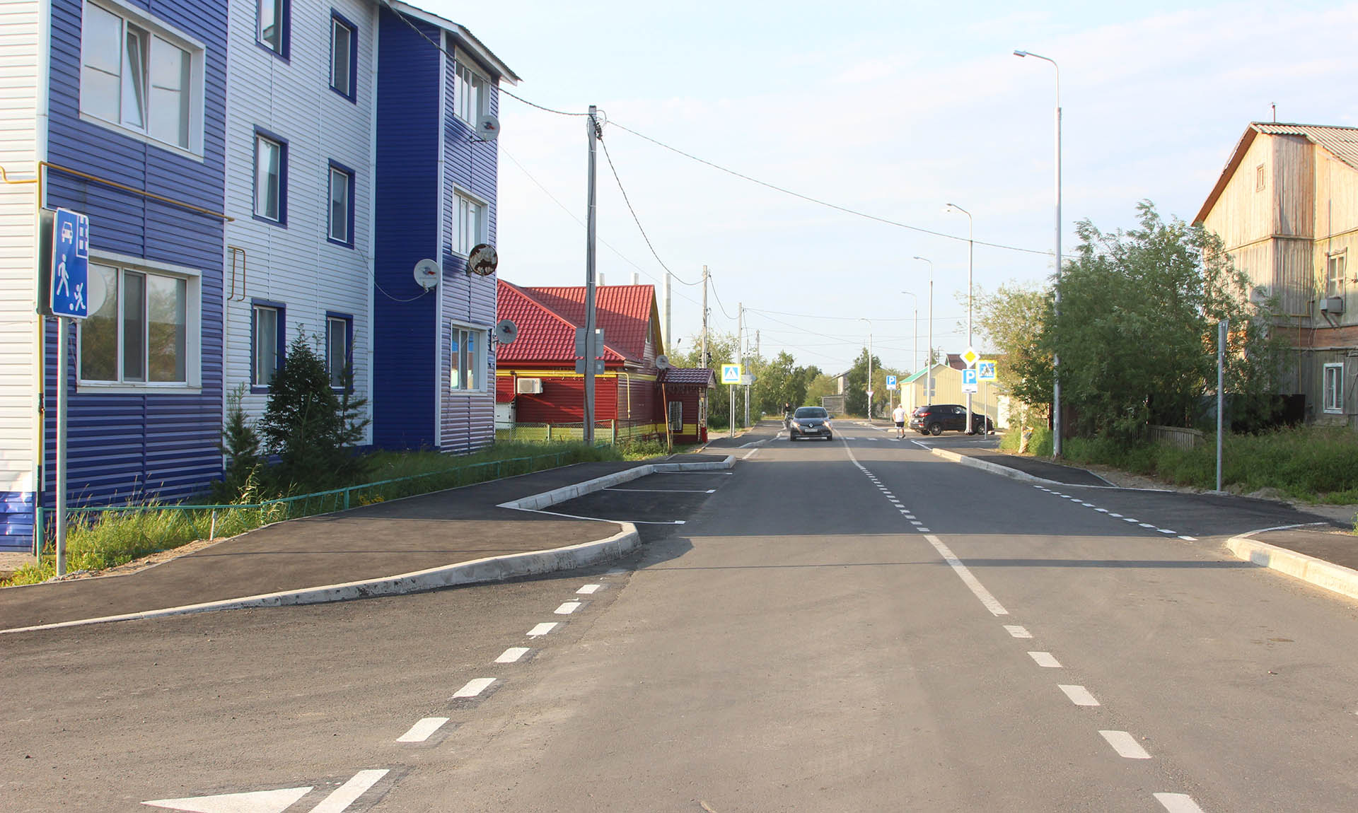 В&nbsp;поселке Искателей в&nbsp;НАО обновили участок дороги по&nbsp;улице Ардалина