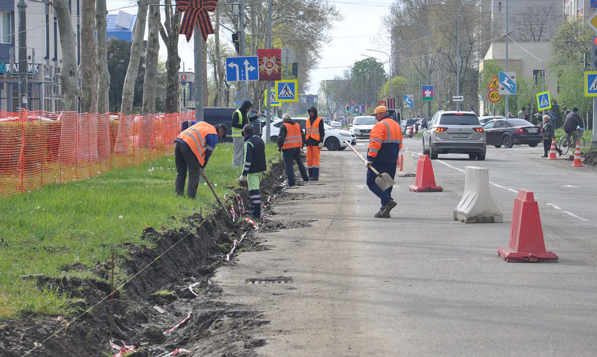 В&nbsp;Белореченске на&nbsp;Кубани отремонтируют улицу Ленина