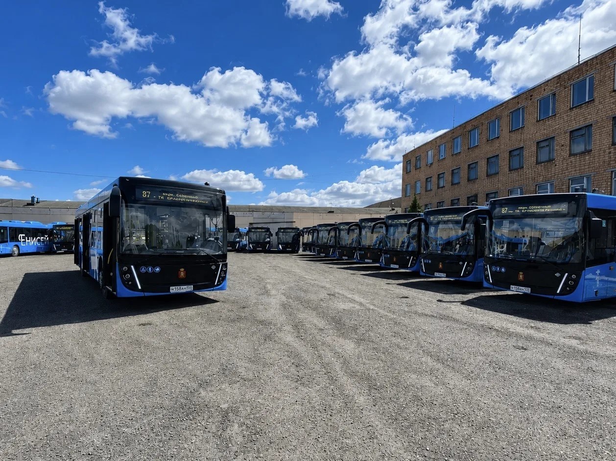 Более 50&nbsp;новых газовых автобусов вышли на&nbsp;маршруты Красноярска
