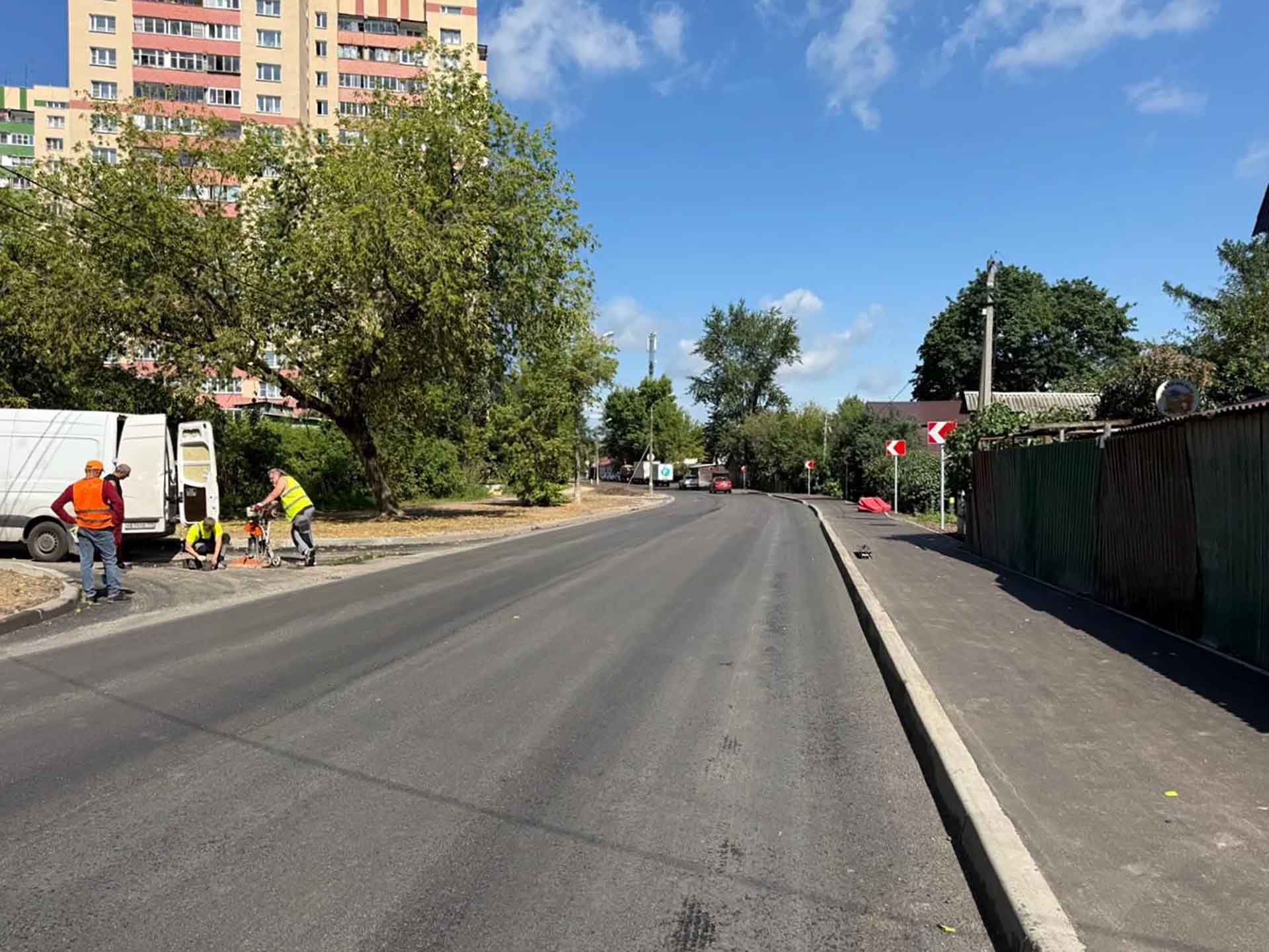 В&nbsp;Лосино-Петровском в&nbsp;Подмосковье завершается ремонт улицы Первомайской