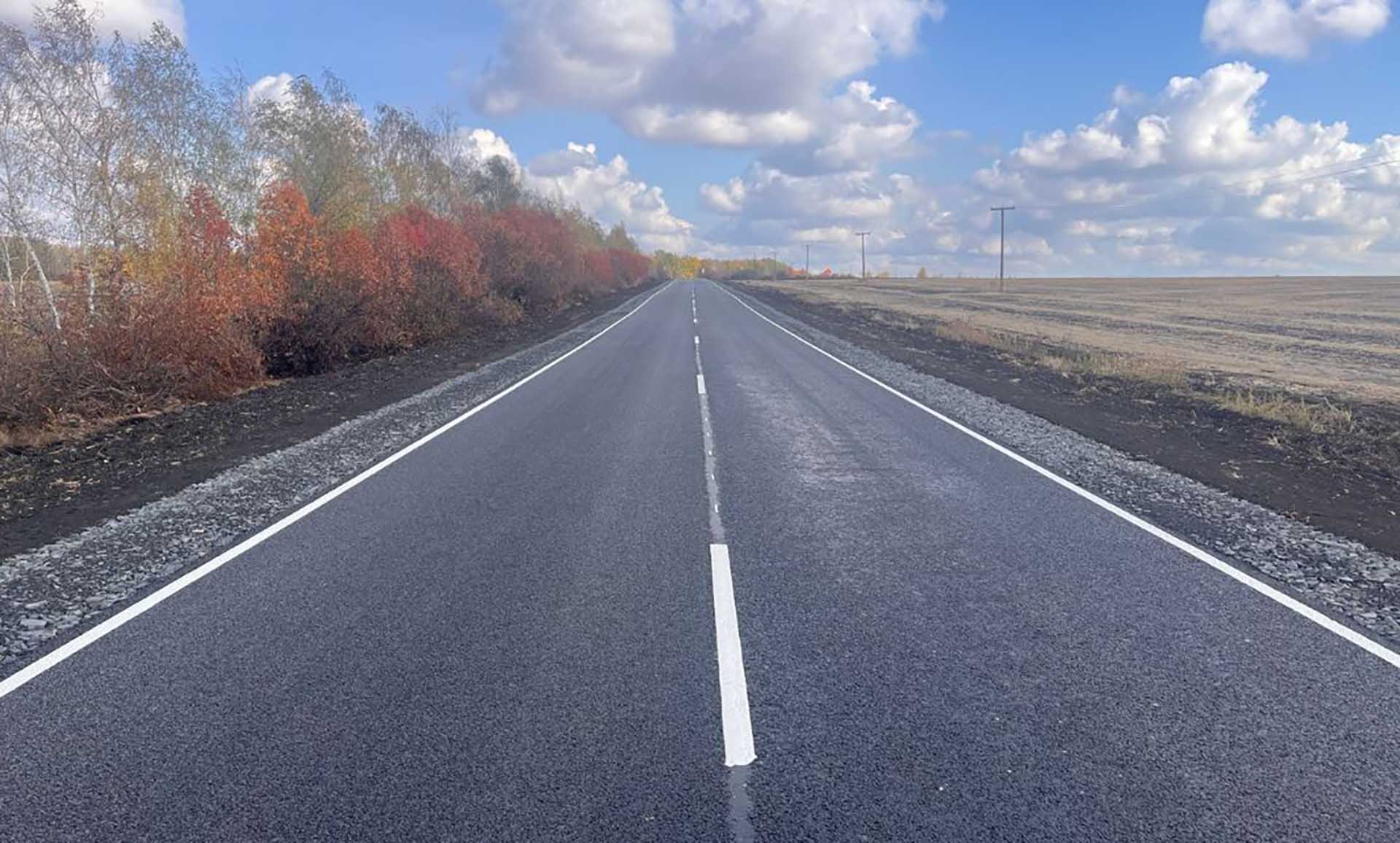 В Красненском районе Белгородской области завершили ремонт дороги