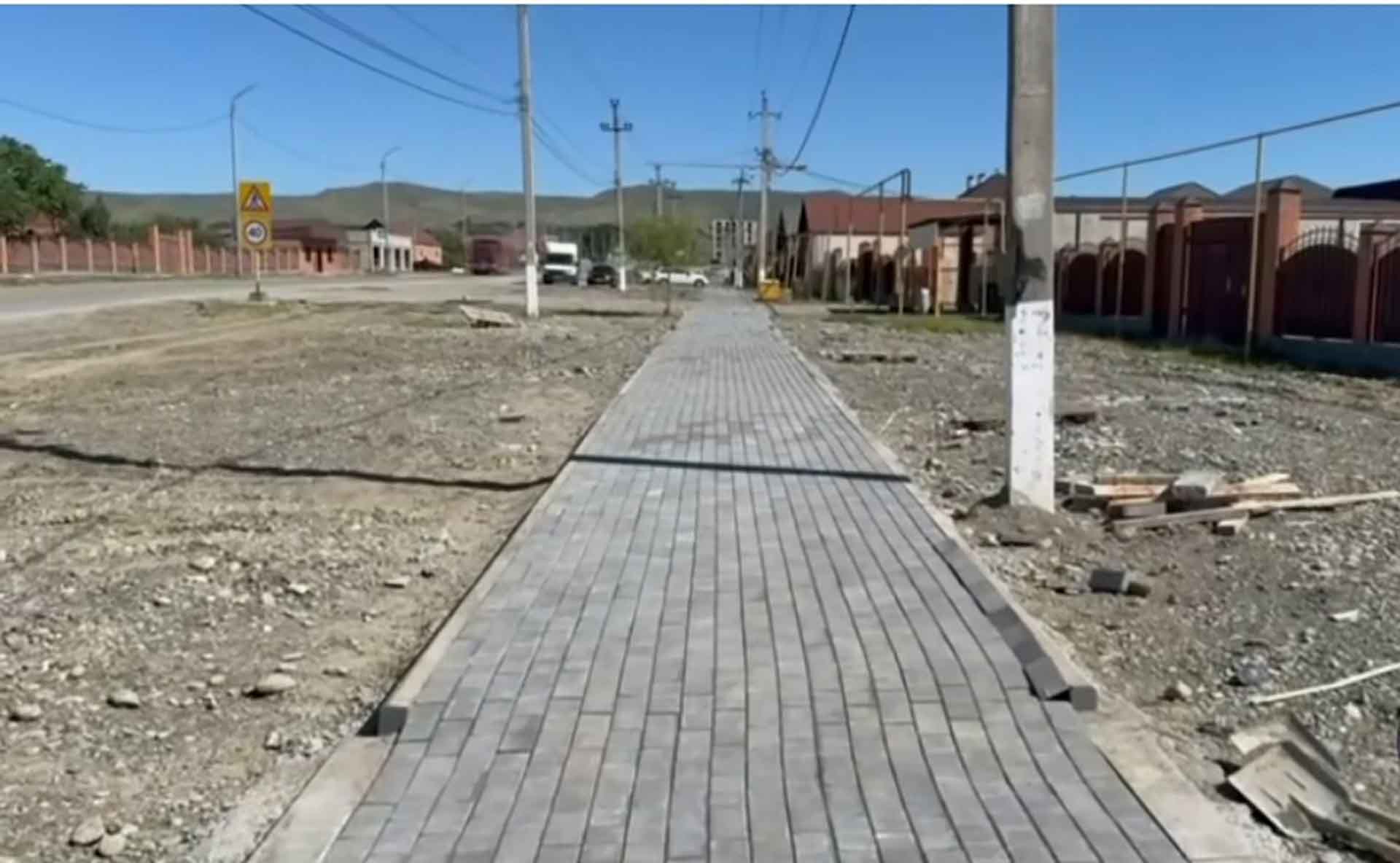 В&nbsp;Серноводском в&nbsp;Чечне благоустроят пешеходную дорожку