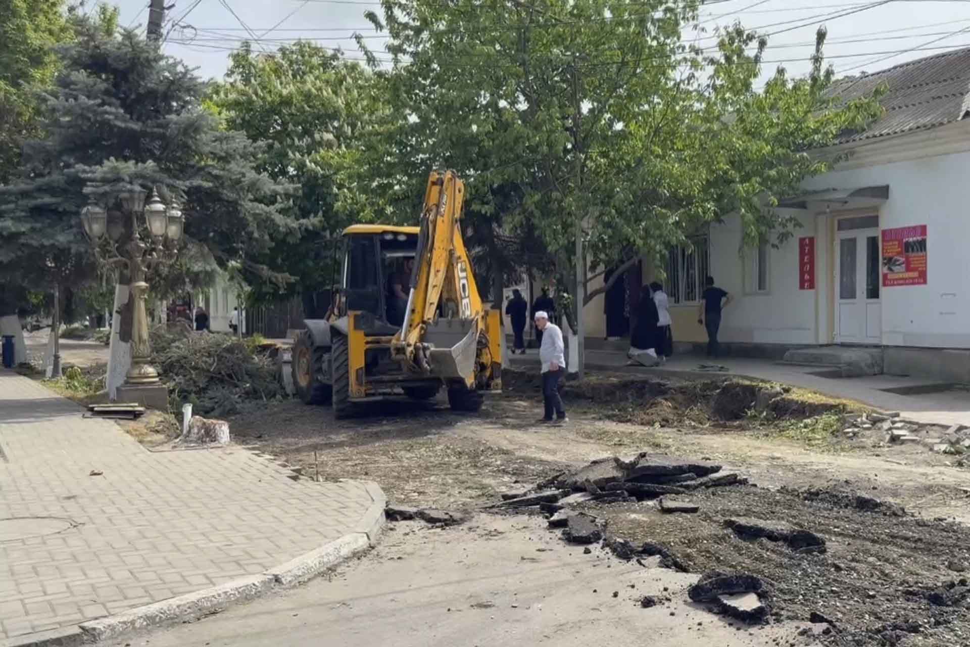 В&nbsp;Сунже Республики Ингушетии начали благоустраивать улицу Осканова