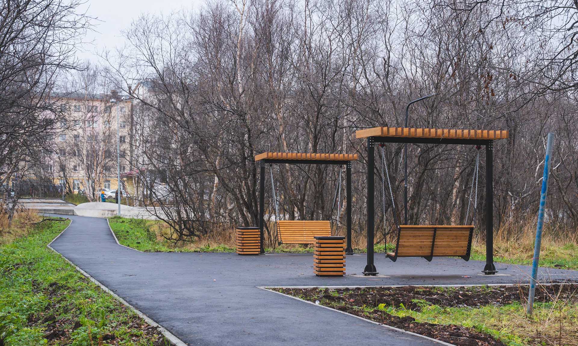 В&nbsp;Североморске Мурманской области благоустроили городской парк