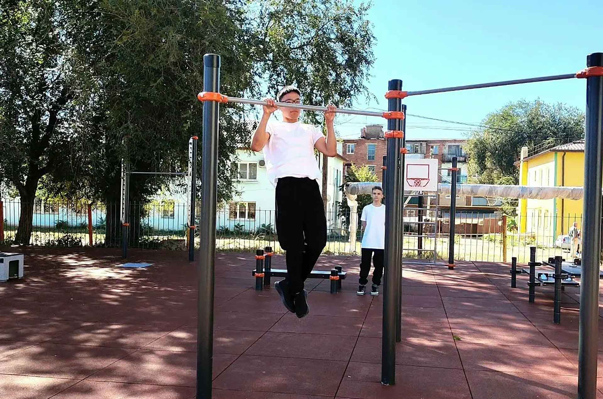 В&nbsp;селе Оранжереи Астраханской области открыли новую спортивную площадку
