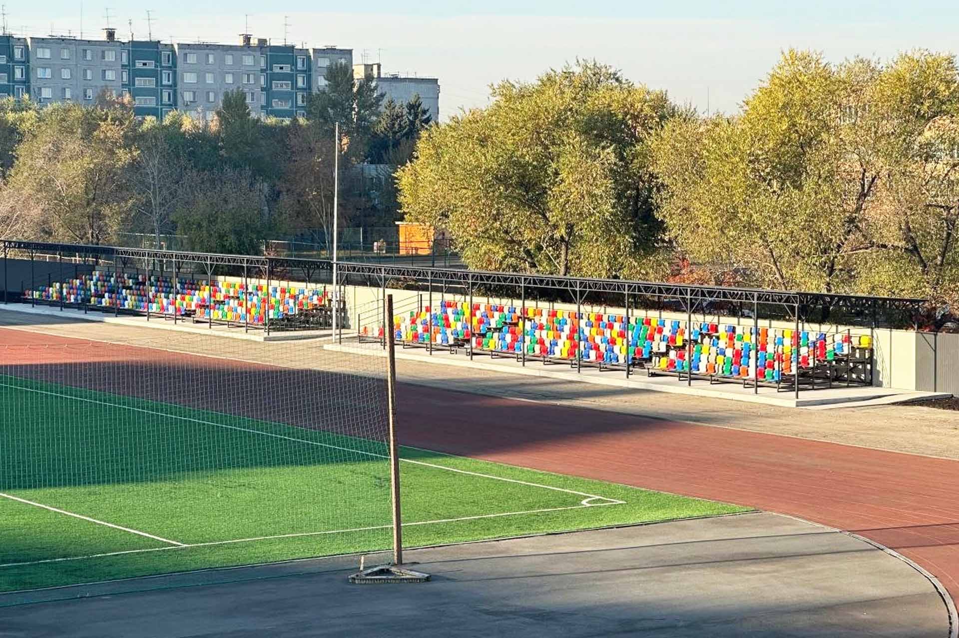 В&nbsp;челябинском спорткомплексе &laquo;Лидер&raquo; смонтировали новые трибуны