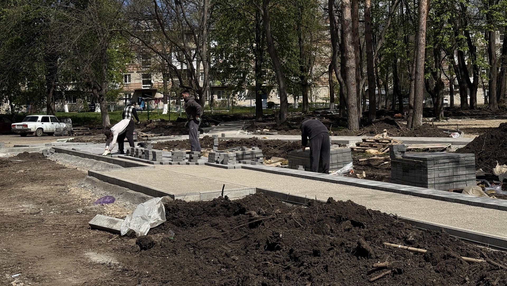В&nbsp;городе Лермонтове на&nbsp;Ставрополье началось благоустройство сквера &laquo;Елочки&raquo;