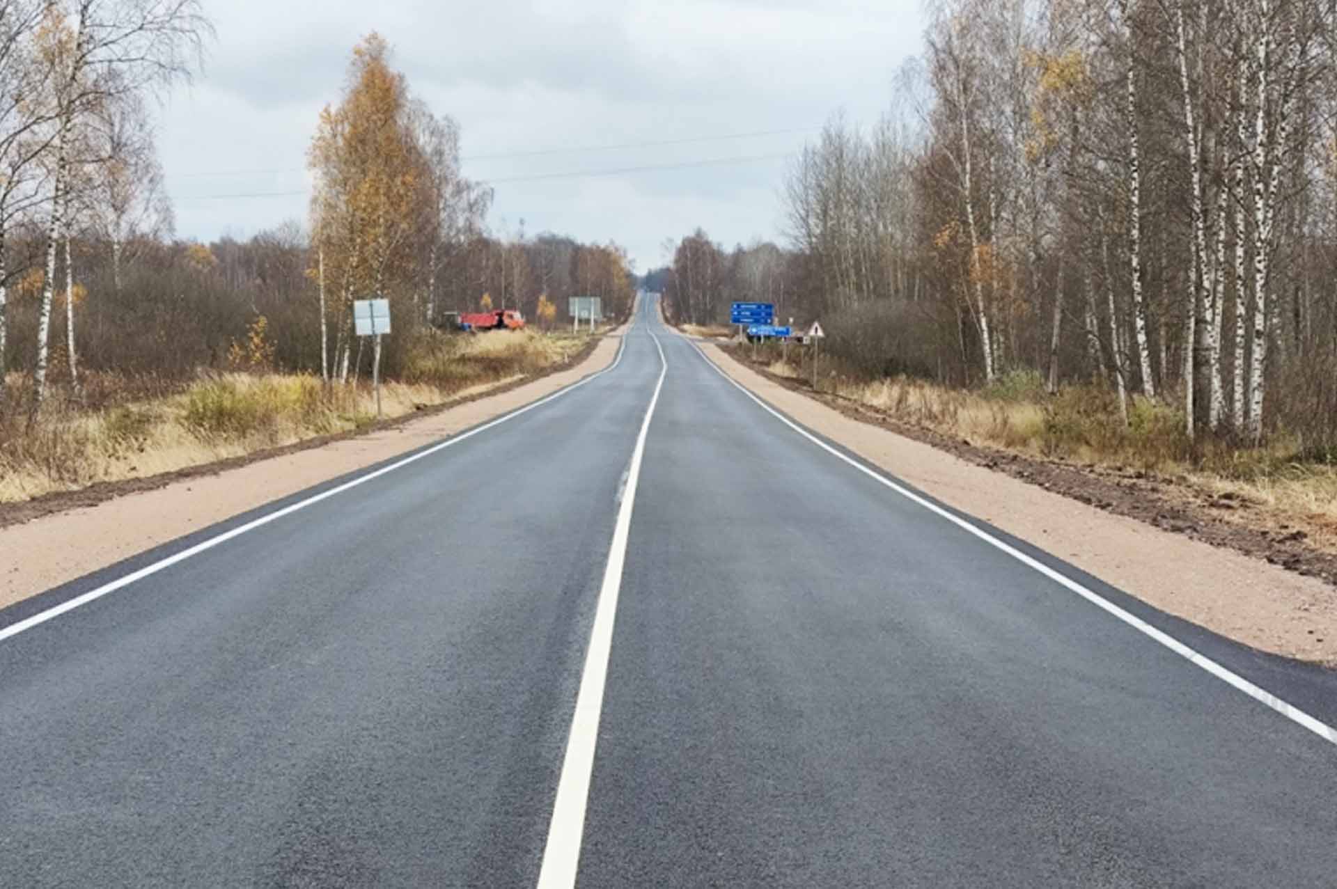 В&nbsp;Псковской области обновили участок трассы Пушкинские Горы&nbsp;&mdash; Локня