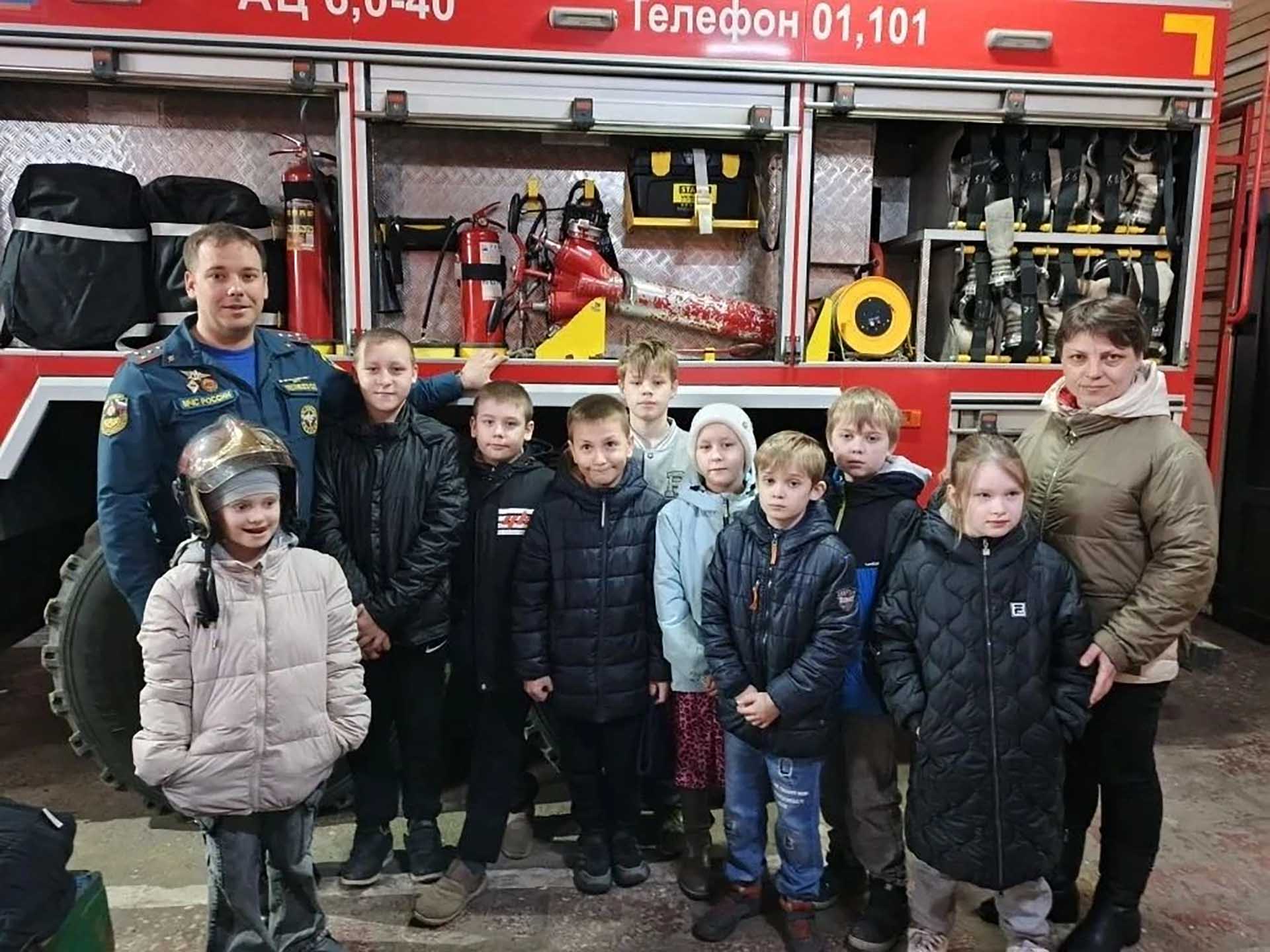 В&nbsp;пожарной части Киржача Владимирской области прошла экскурсия для&nbsp;детей