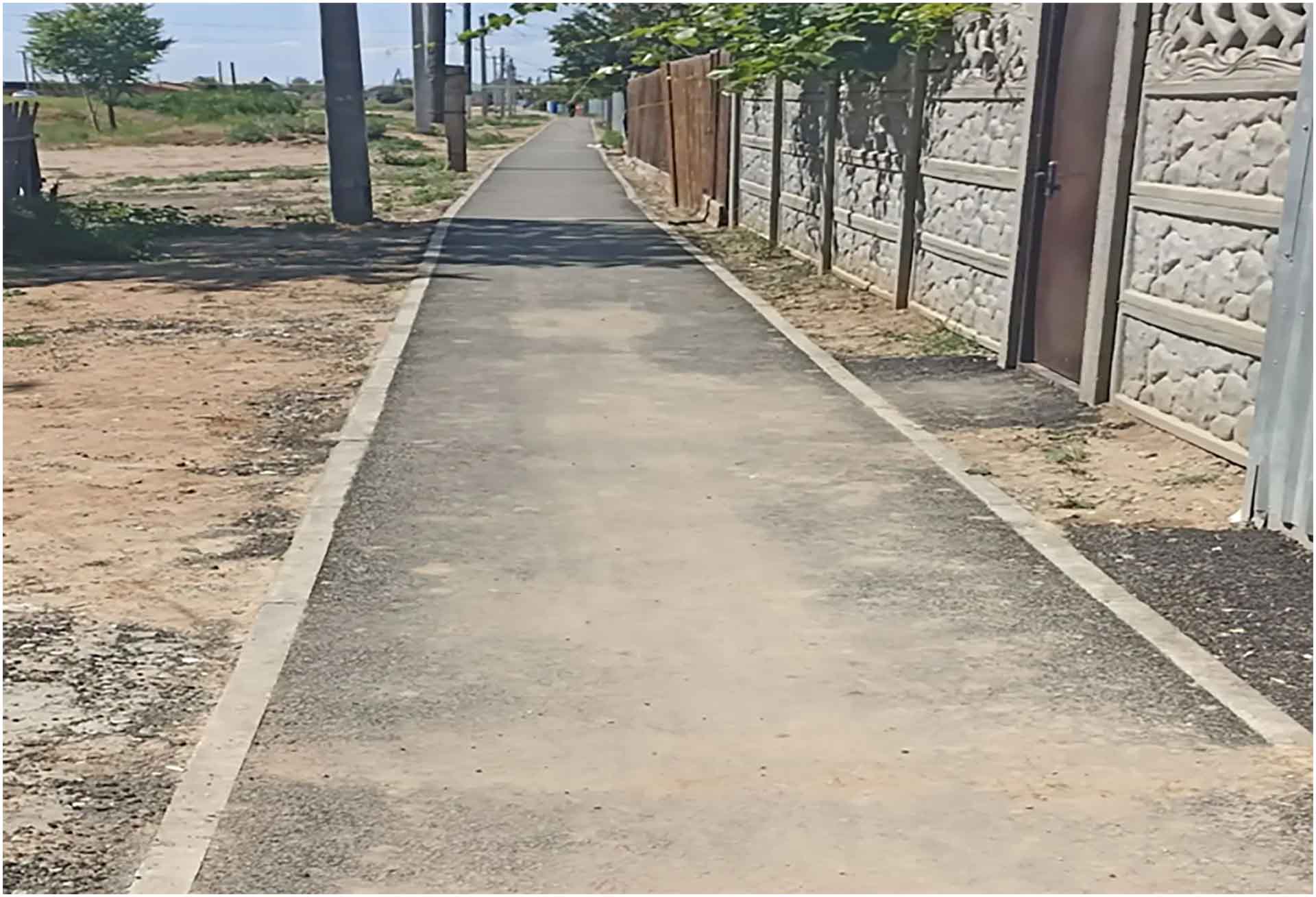 В&nbsp;поселке Володарском Астраханской области благоустроили пешеходную зону