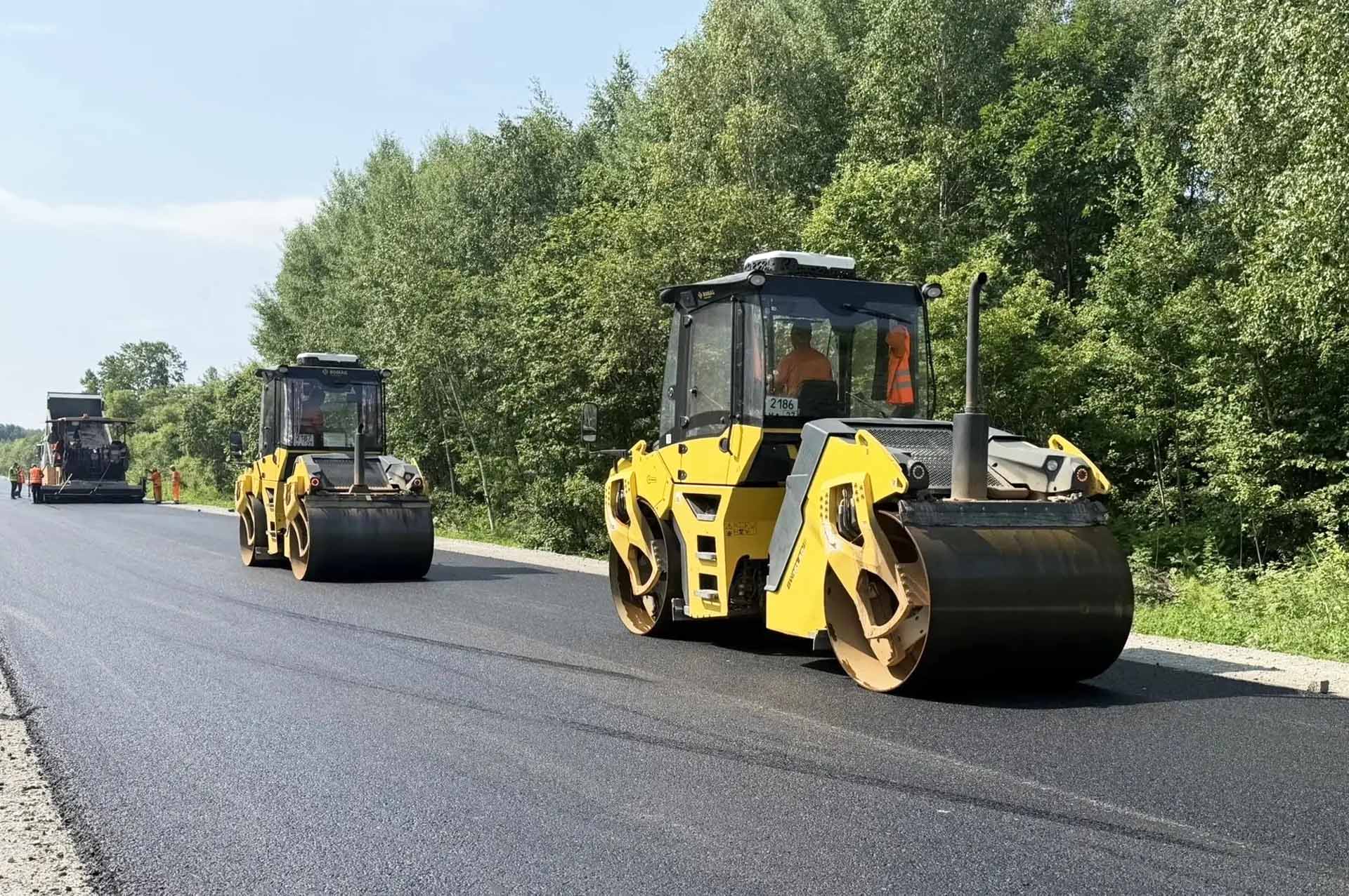 В&nbsp;Хабаровском крае выполнили 70% намеченных на&nbsp;этот год дорожных работ