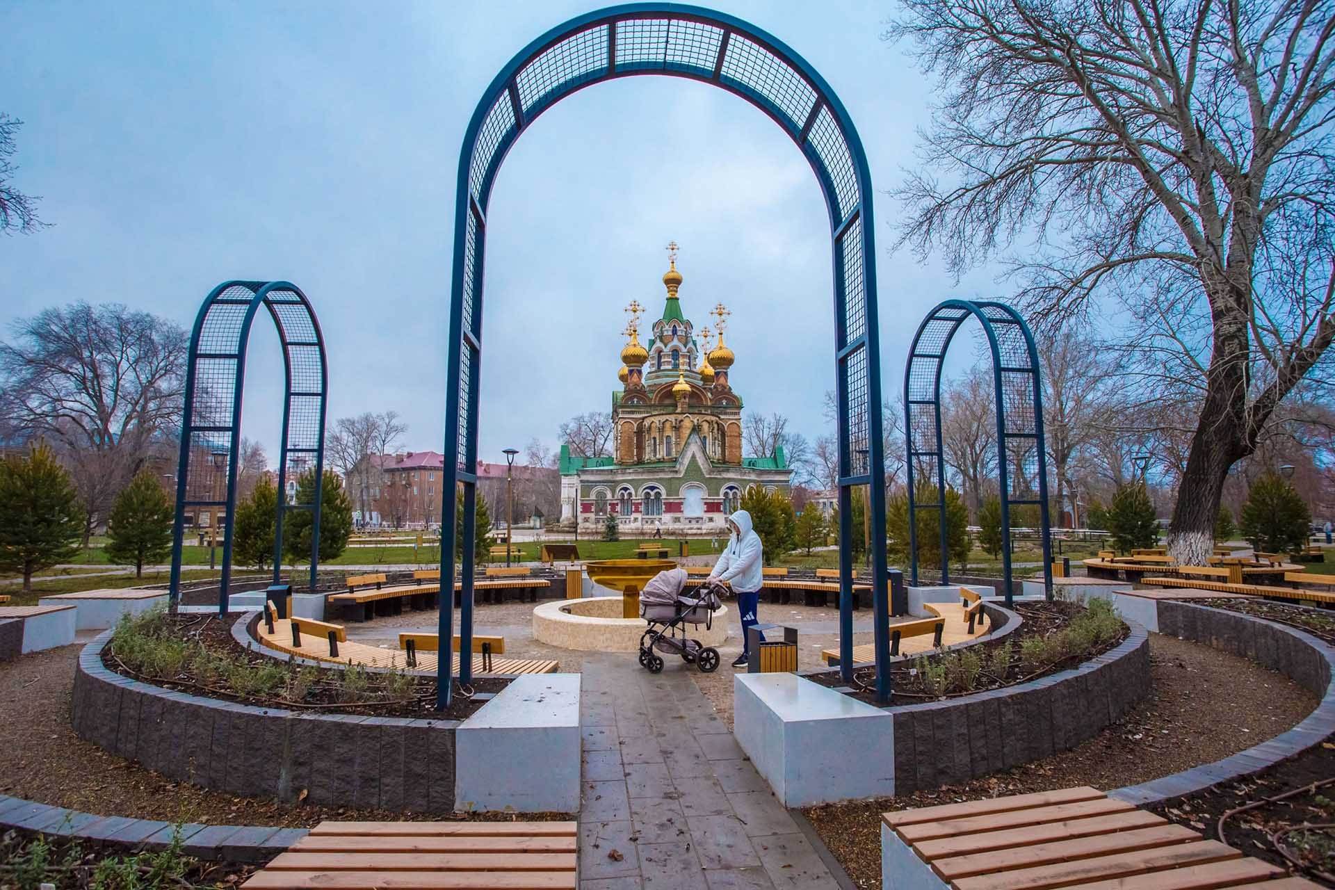 В&nbsp;Чапаевске Самарской области благоустроили сквер у&nbsp;храма