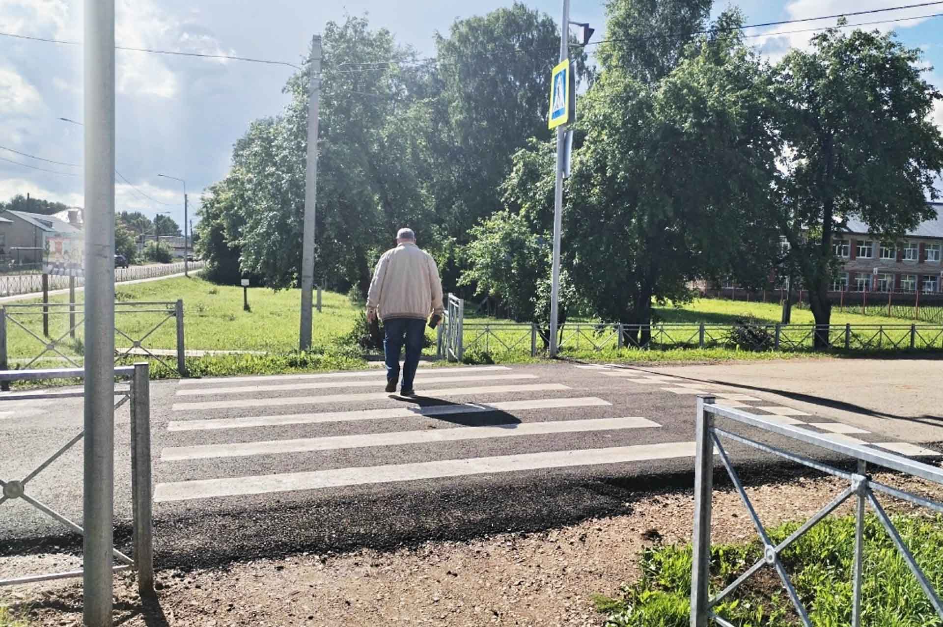 В&nbsp;поселке Богородское Кировской области обустроили новый пешеходный переход