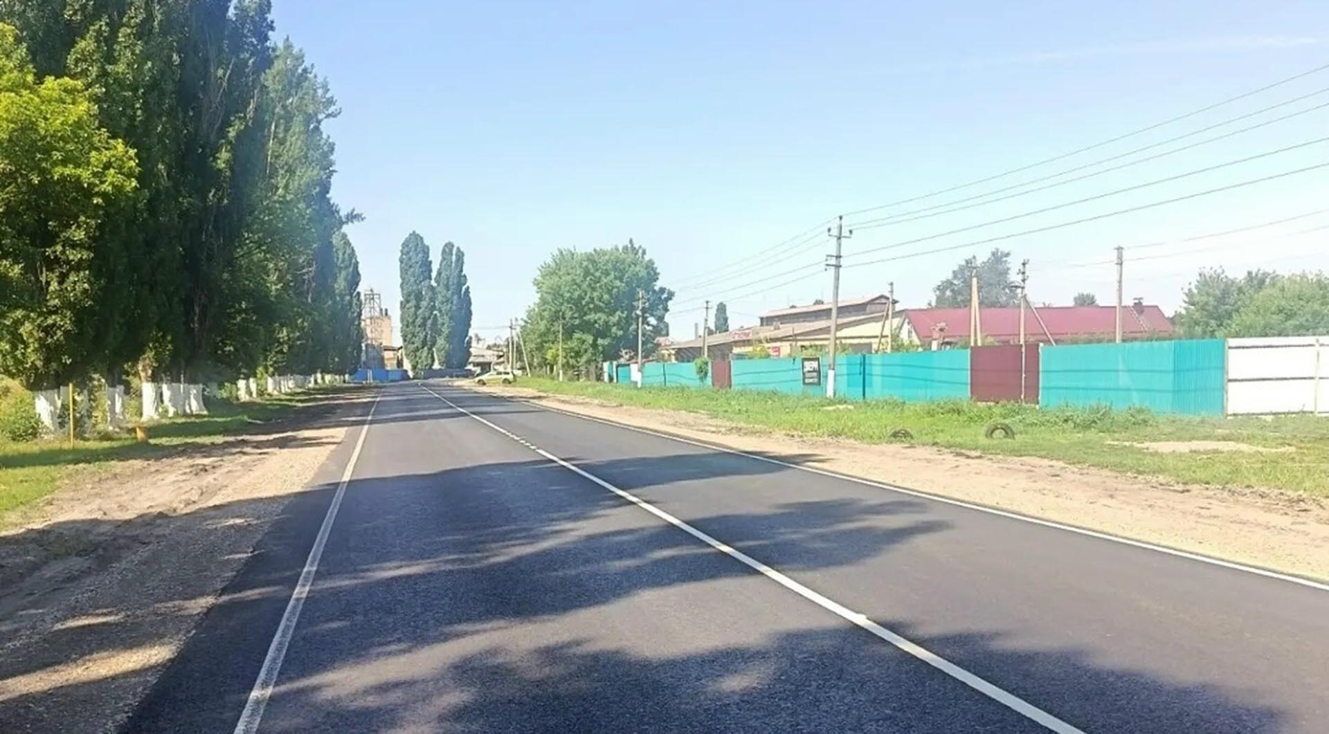 В&nbsp;поселке Таловая Воронежской области обновили участок дороги