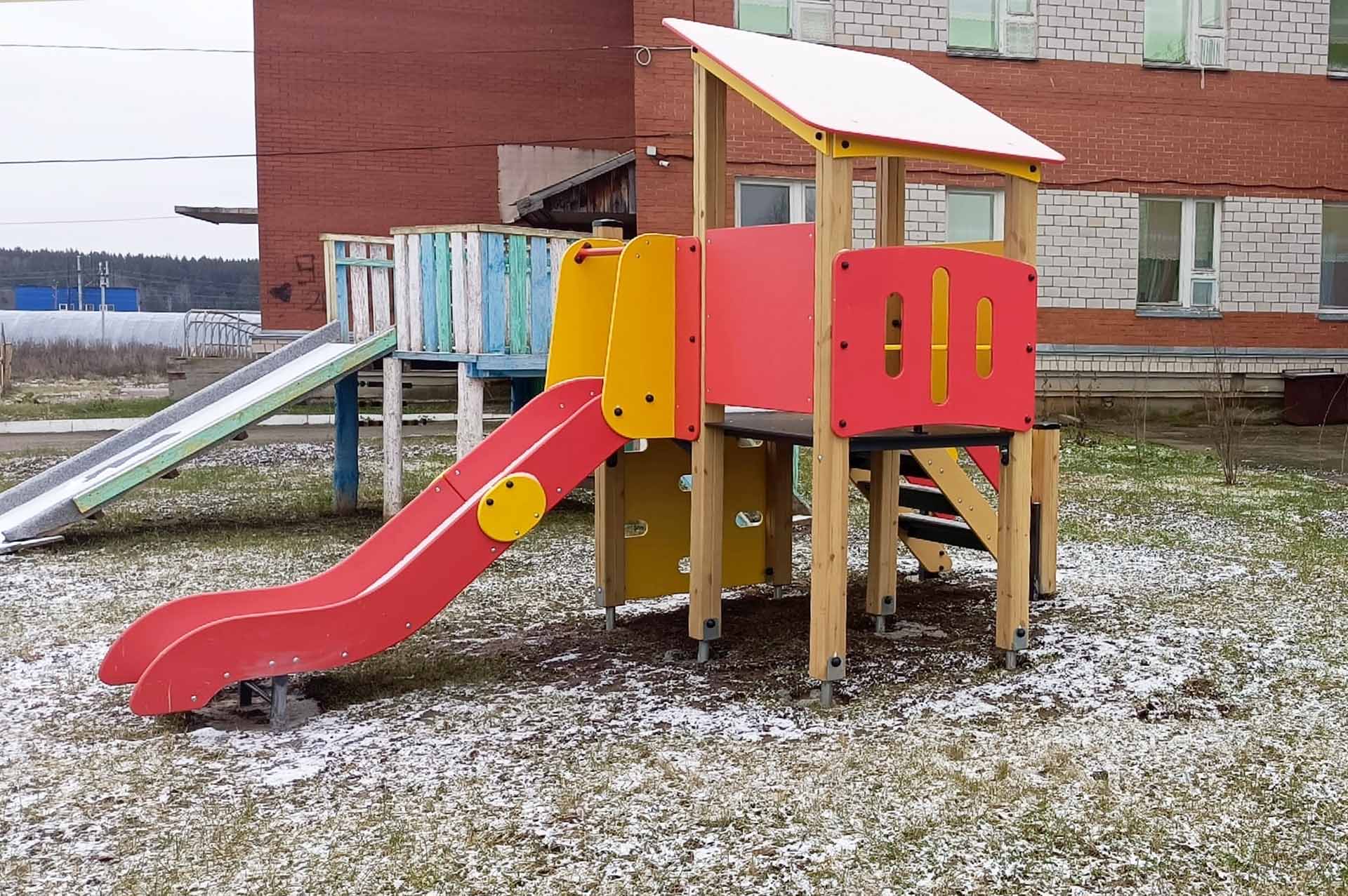 В&nbsp;селе Кулюшево Удмуртской Республики открыли обновленную детскую площадку